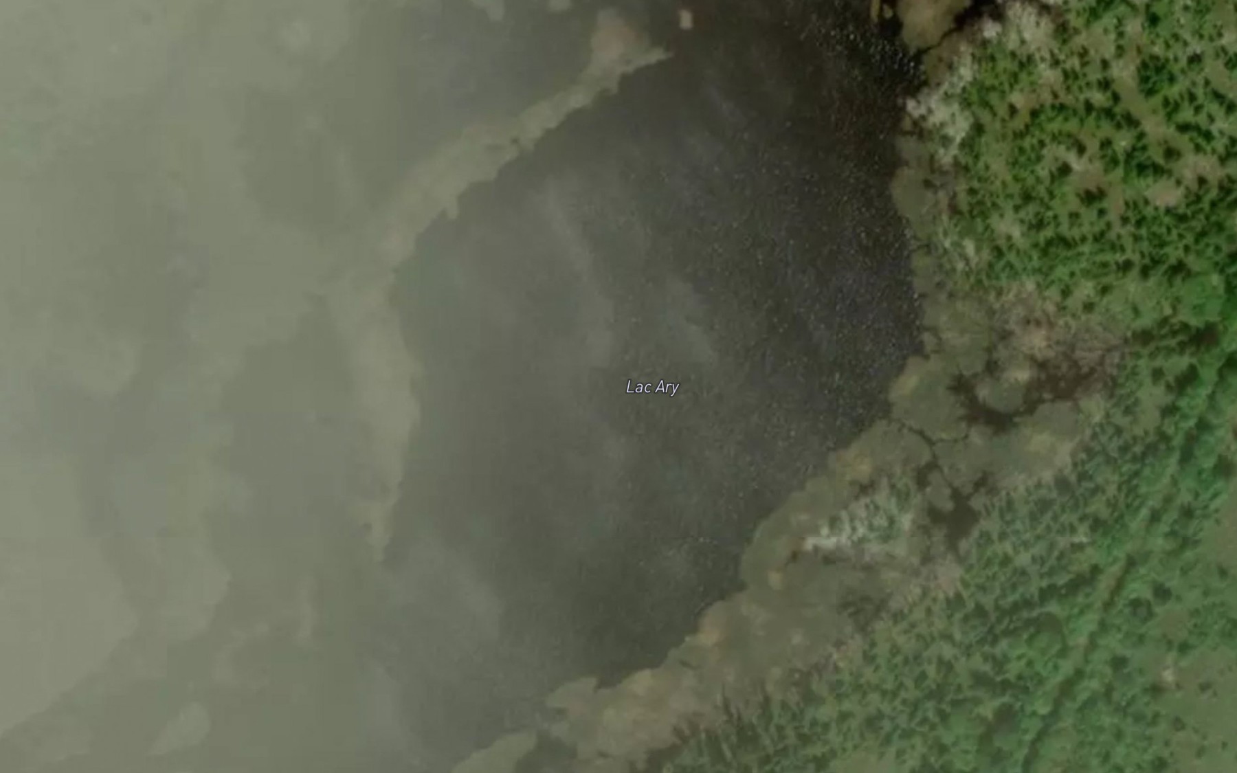 Satellite map of the Lac Ary