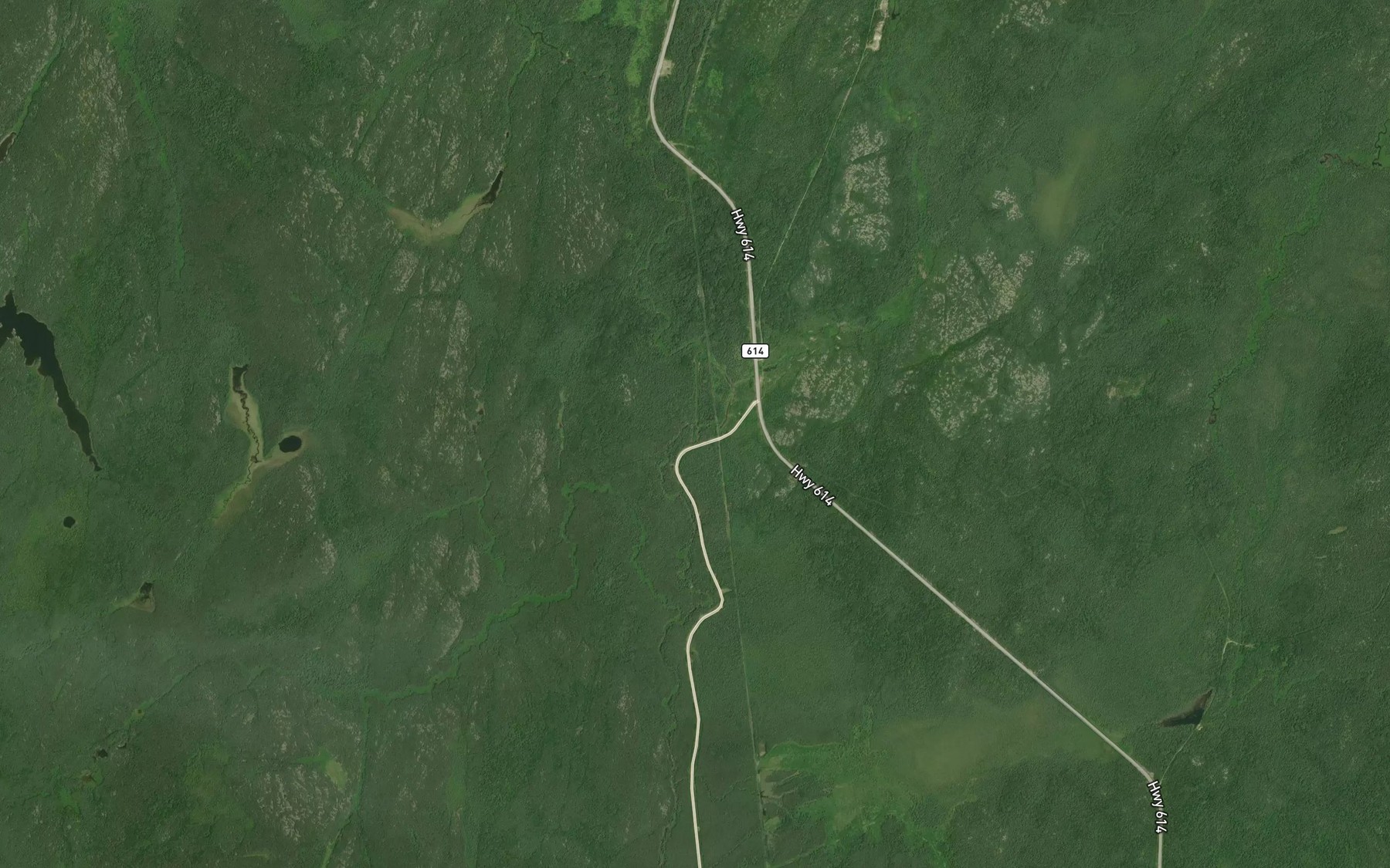 Satellite map of the Mickey Creek