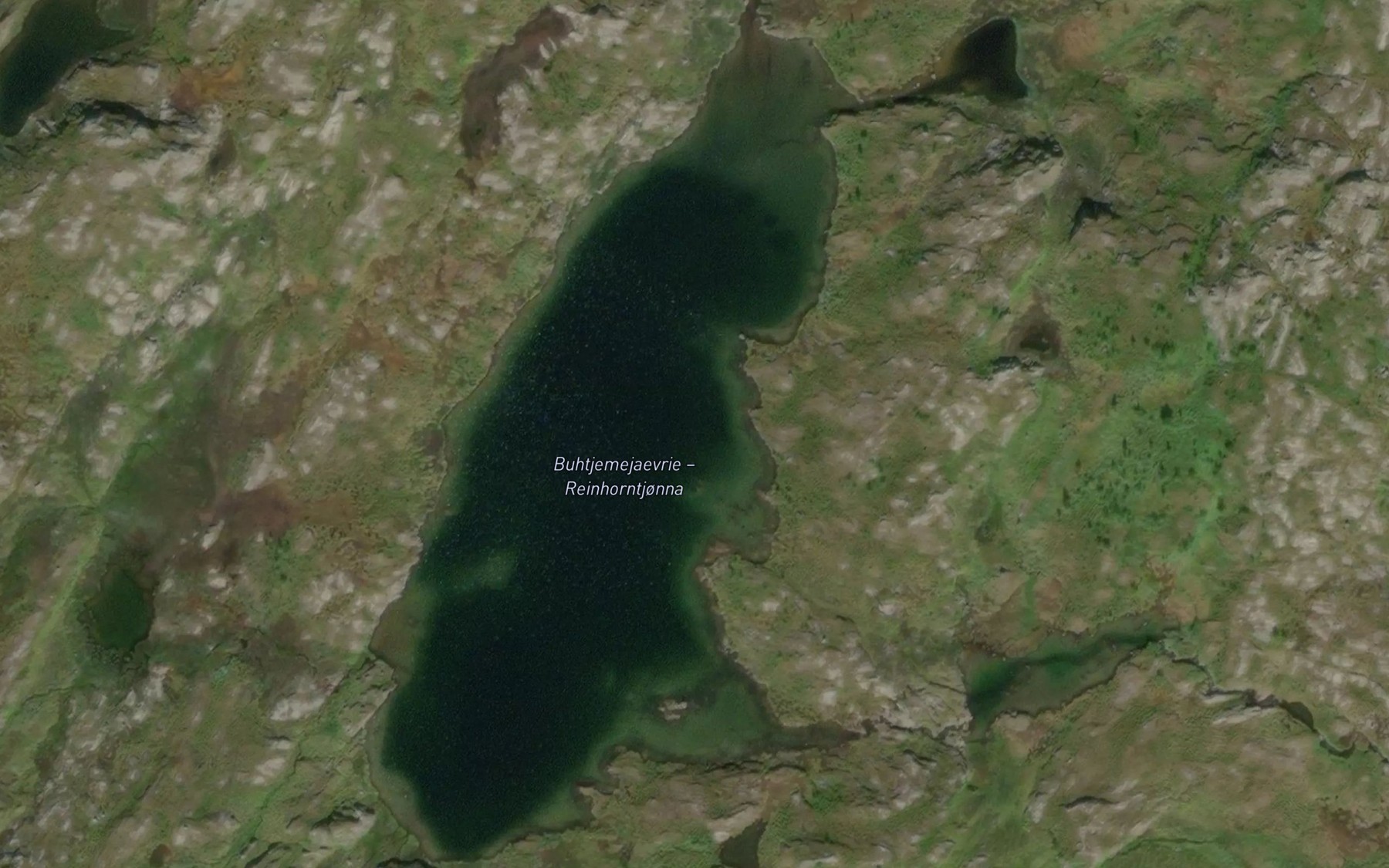 Satellite map of the Reinhorntjorna