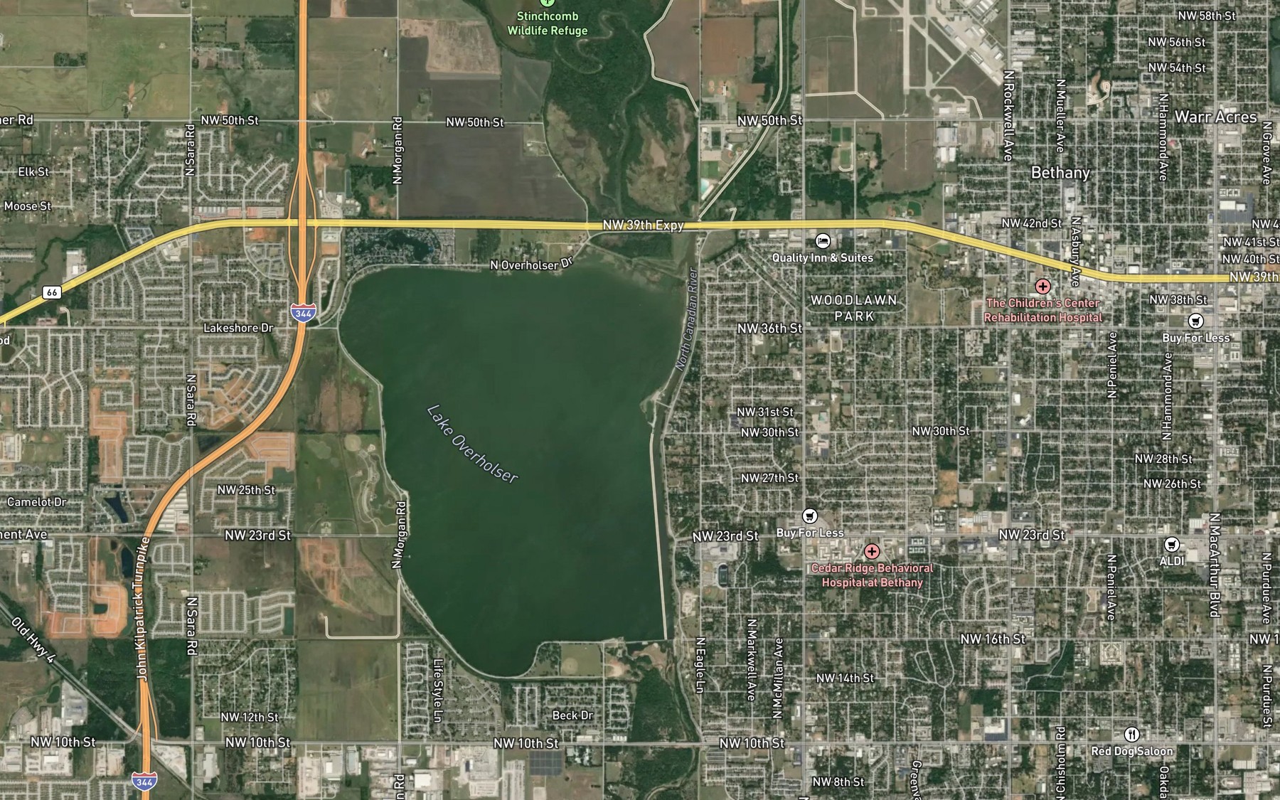 Satellite map of the Spot 7