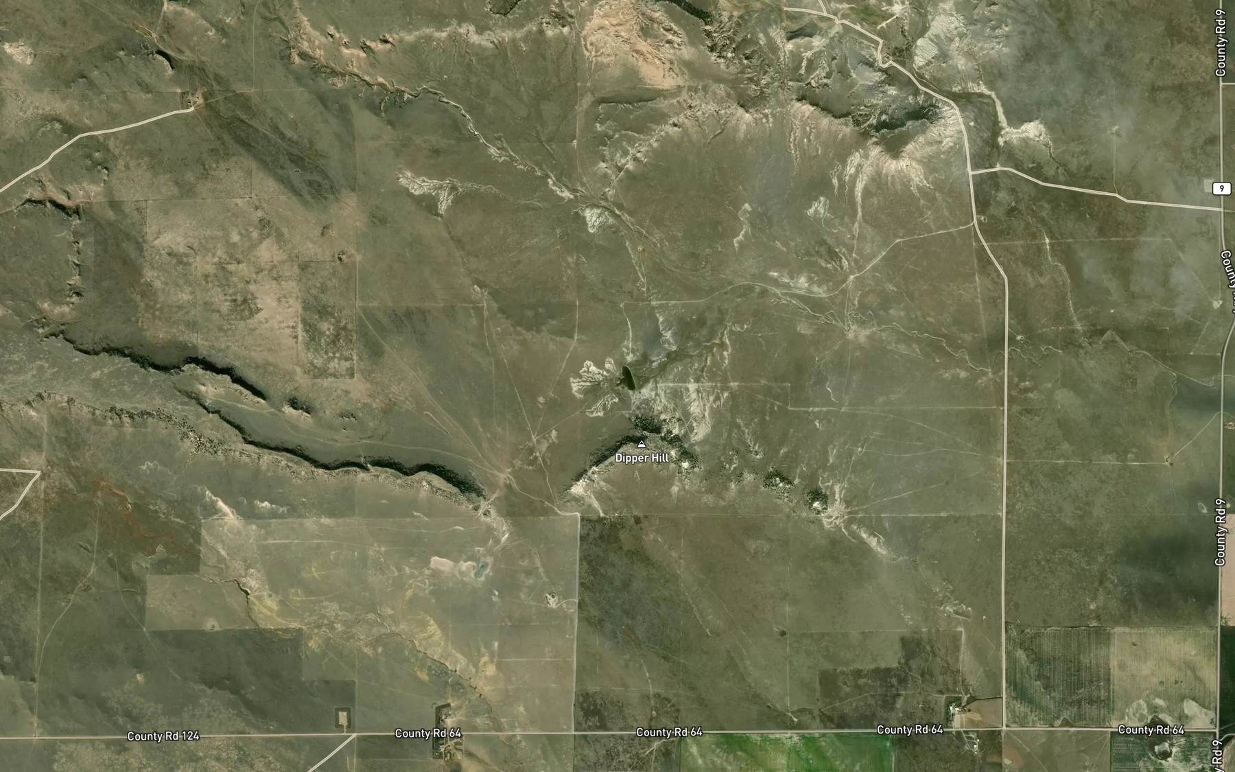 Satellite map of the Dipper Spring