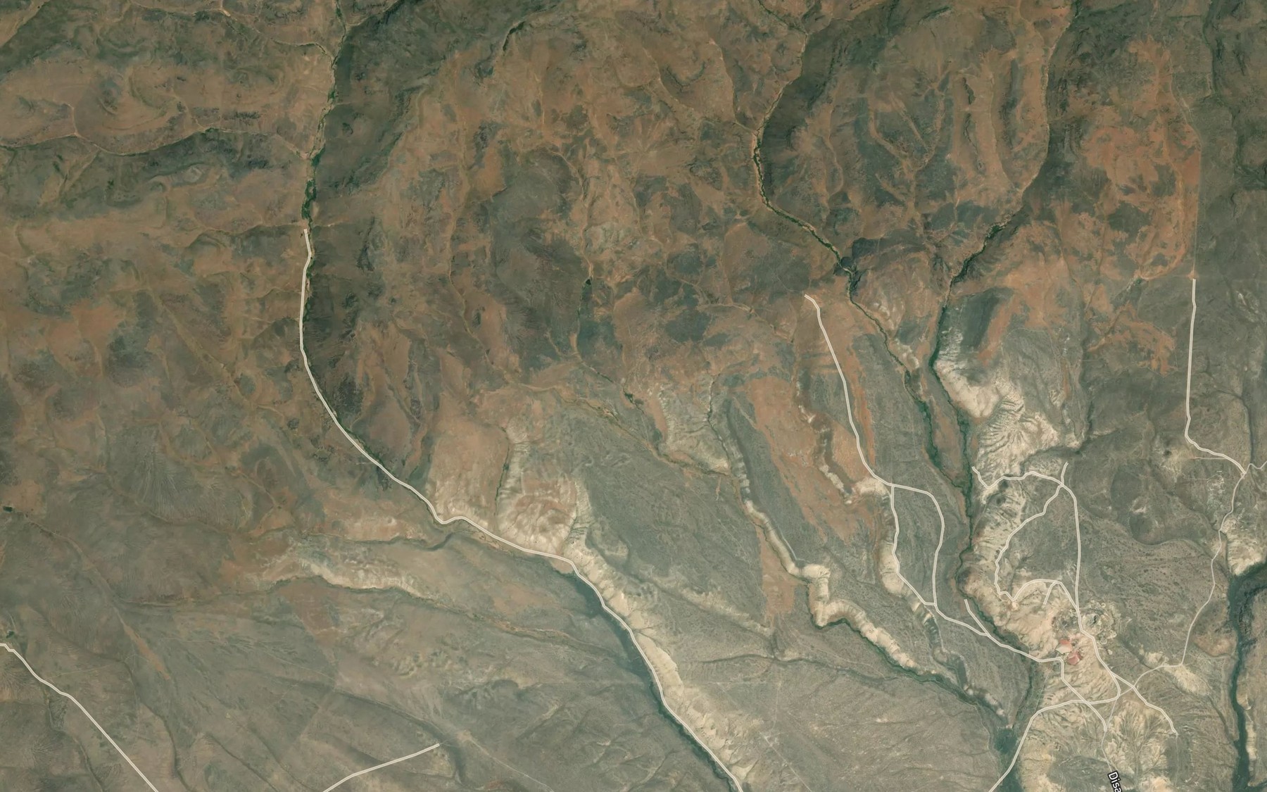 Satellite map of the Rose Spring Number 1