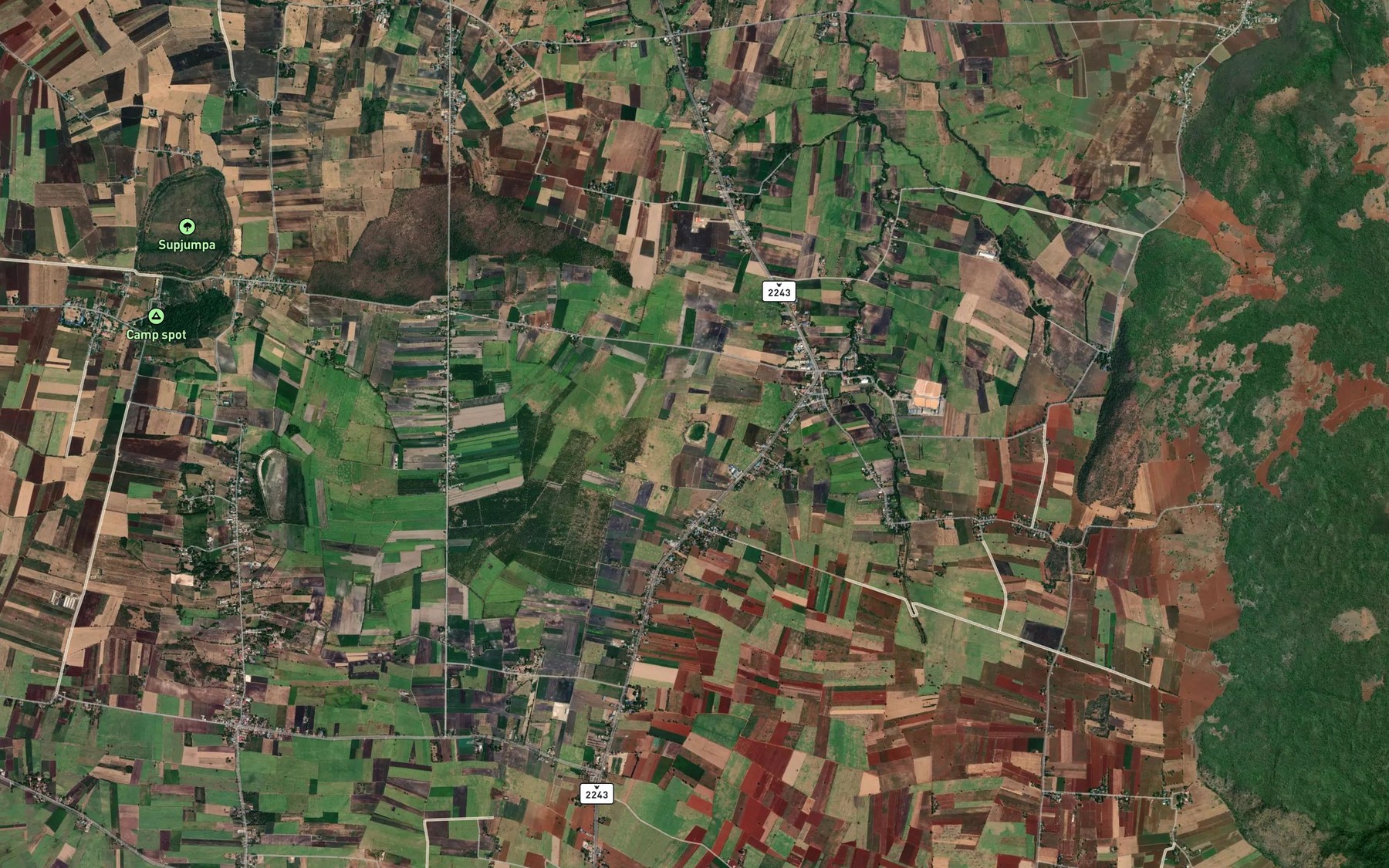 Satellite map of the Ang Kep Nam Nong Saeng