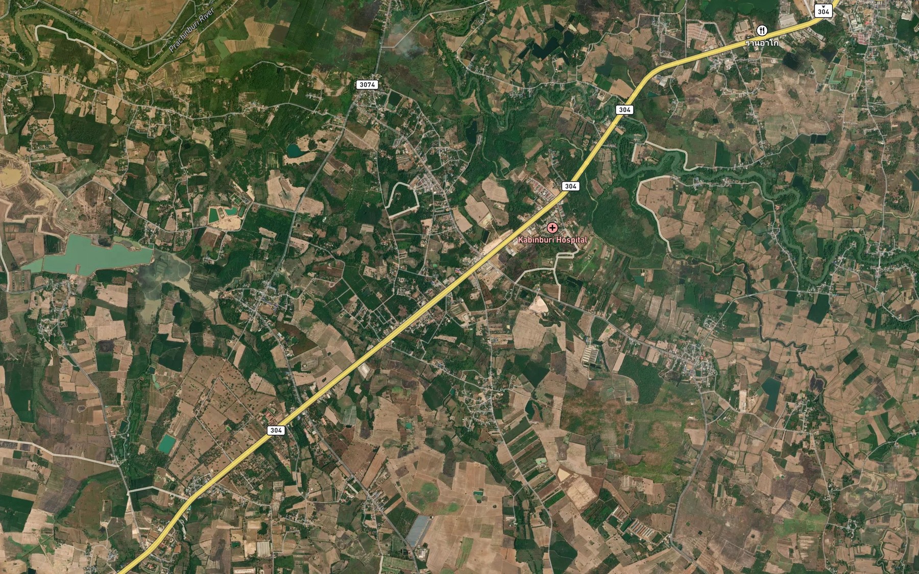 Satellite map of the Nong Man Pla