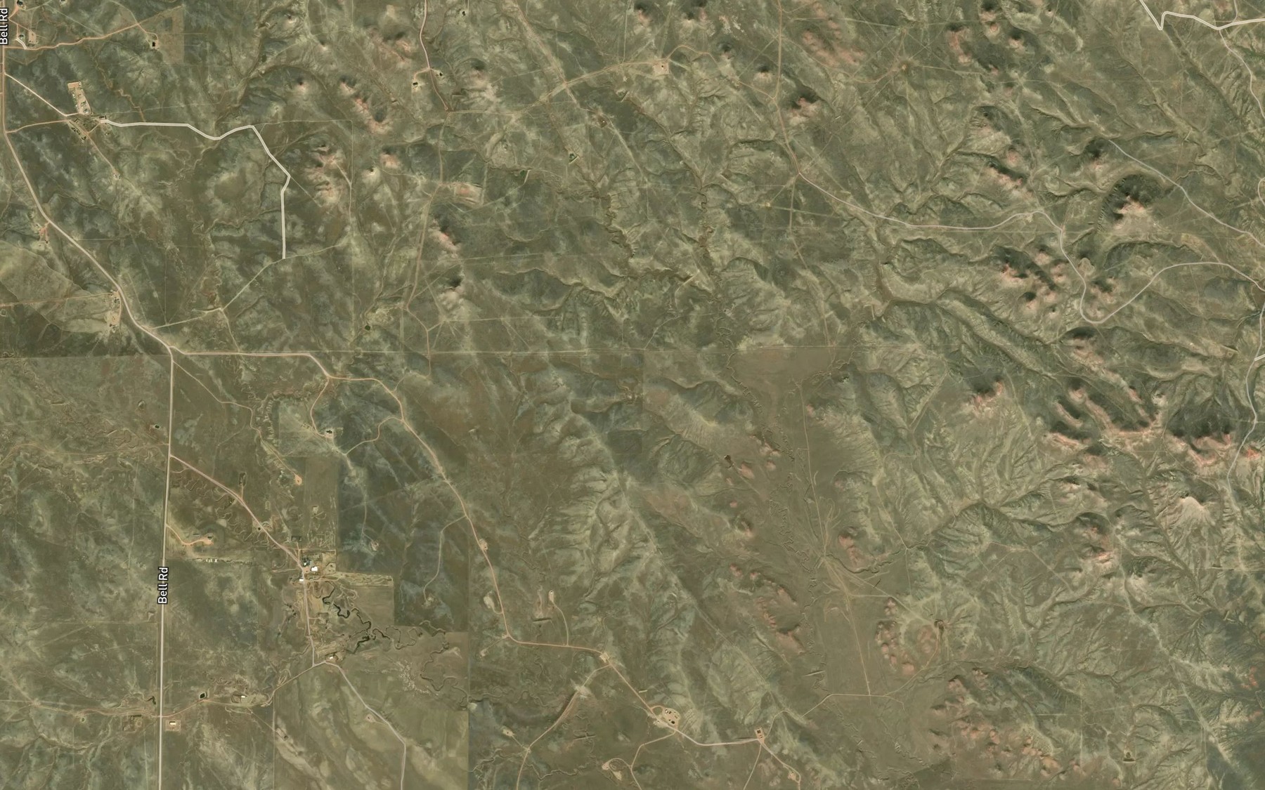 Satellite map of the East Side Reservoir