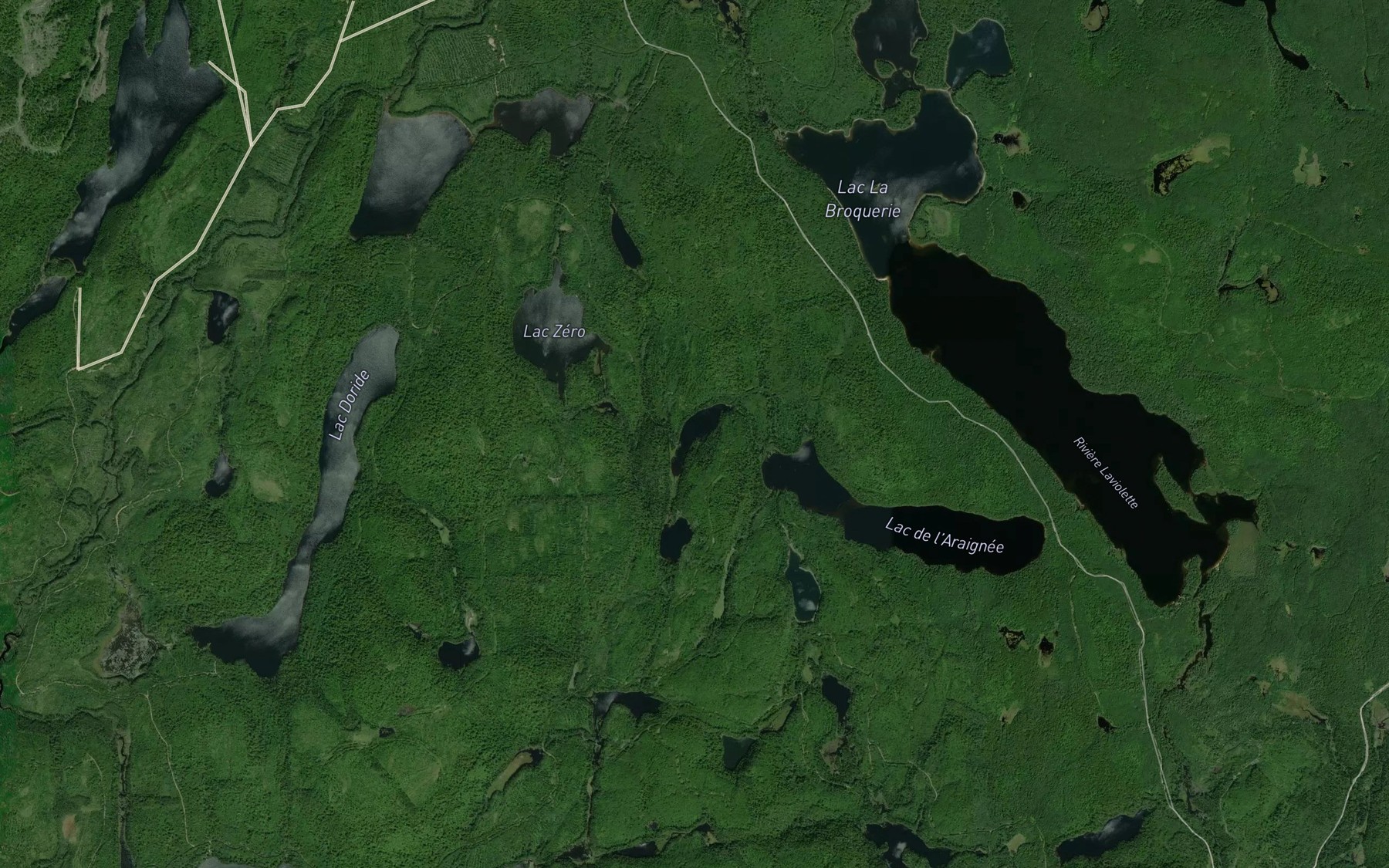 Satellite map of the Lac a l'Ours
