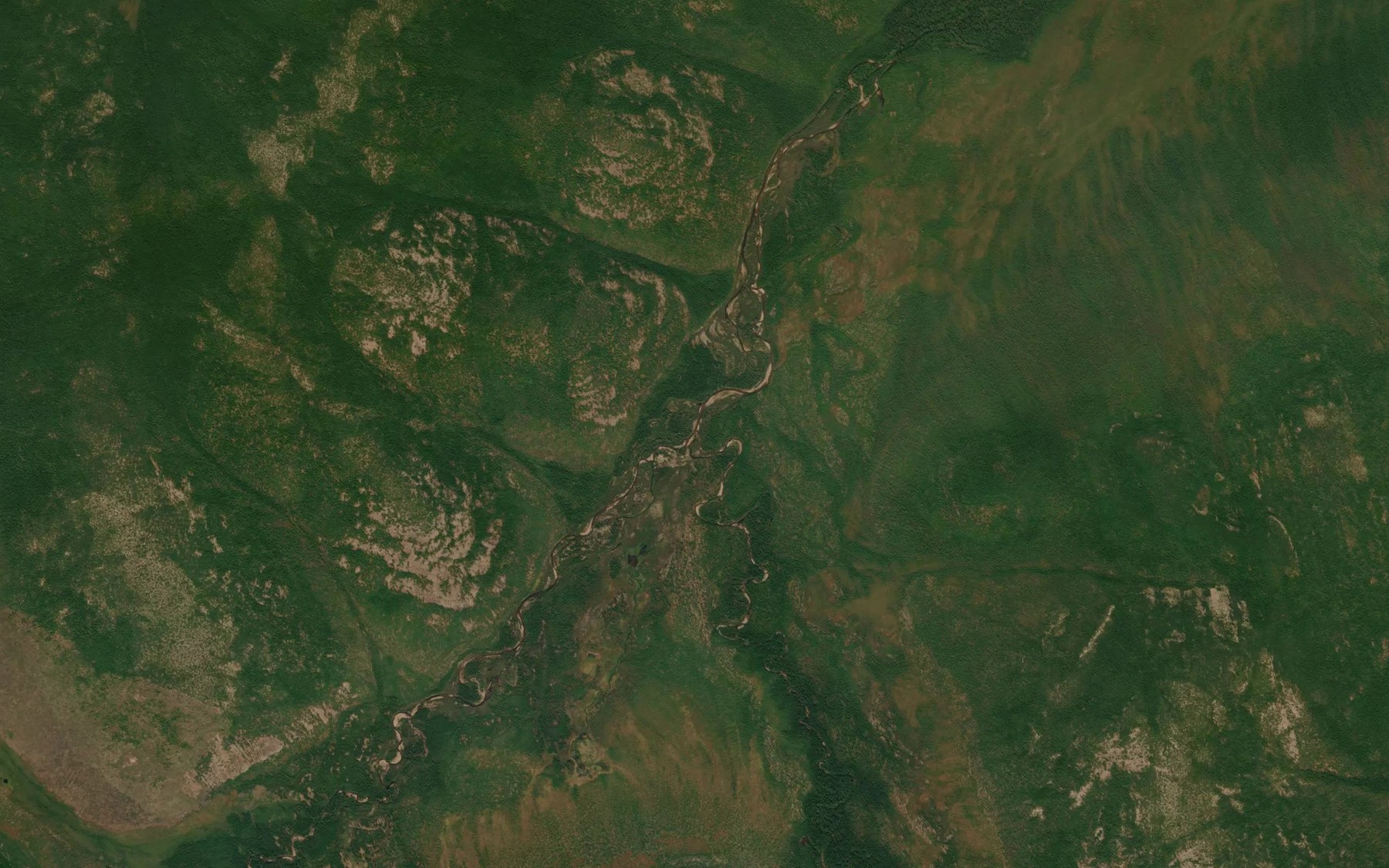 Satellite map of the Kuogando