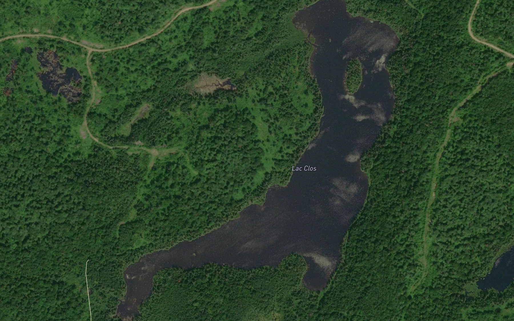 Satellite map of the Lac Clos