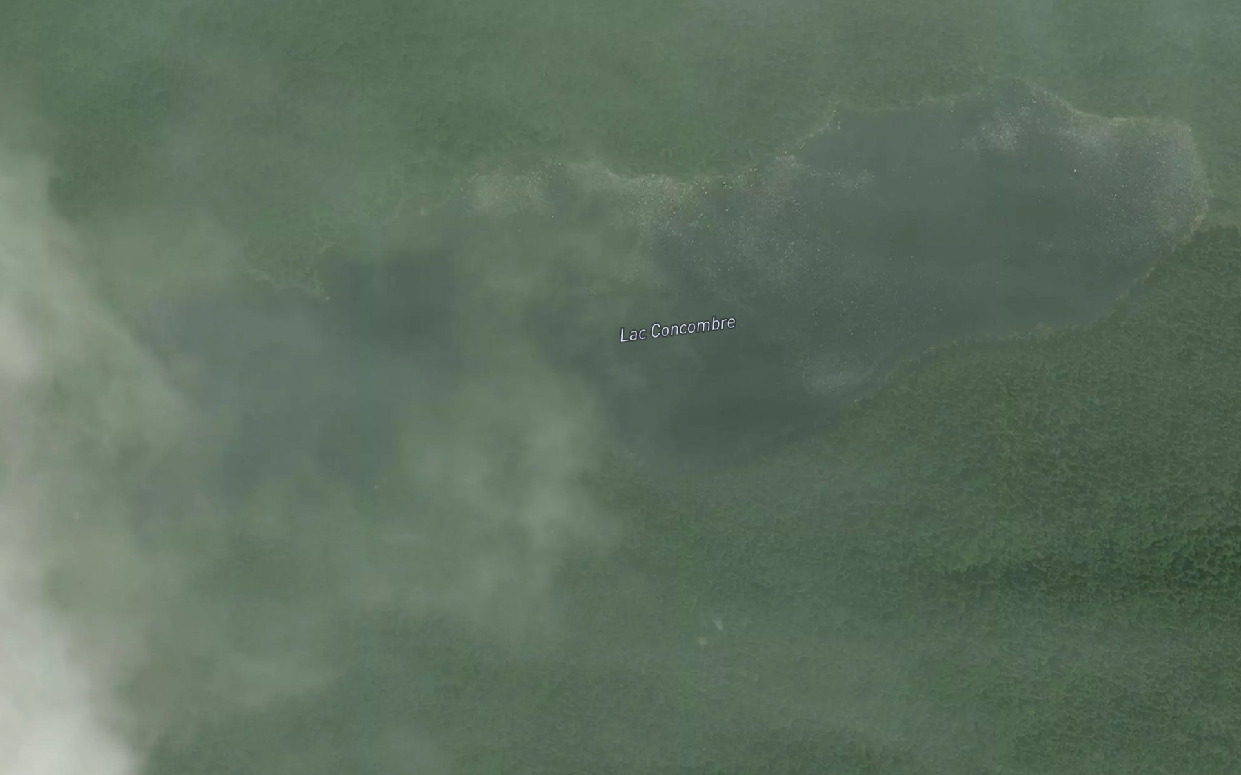 Satellite map of the Lac Concombre