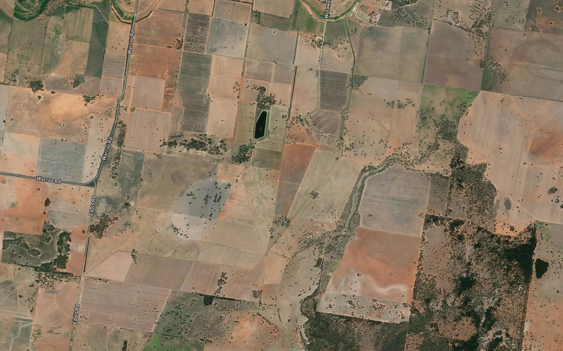 Satellite map of the Wilbertroy Lagoon