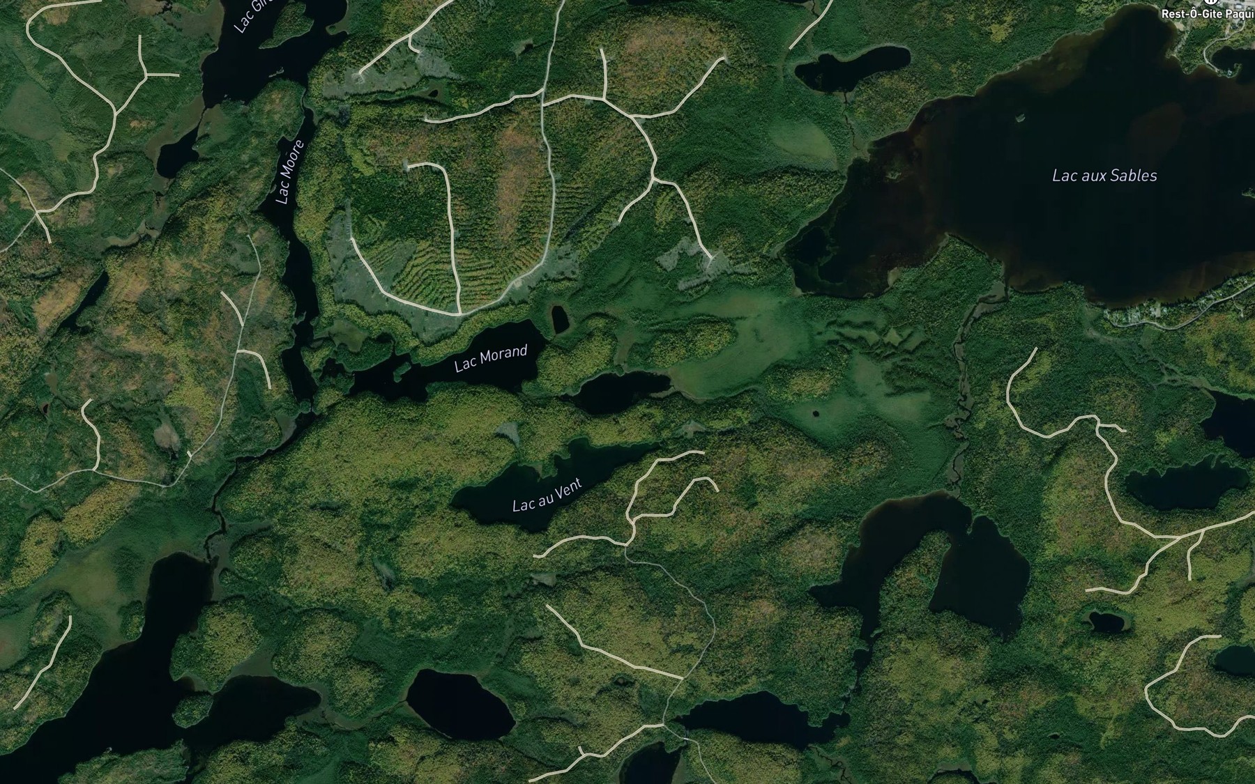 Satellite map of the Lac Froid