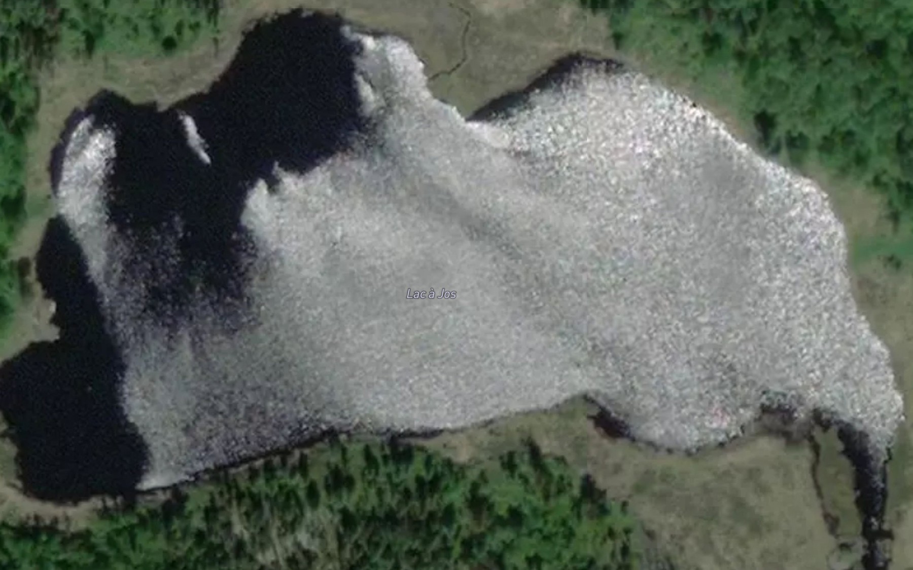 Satellite map of the Lac a Jos