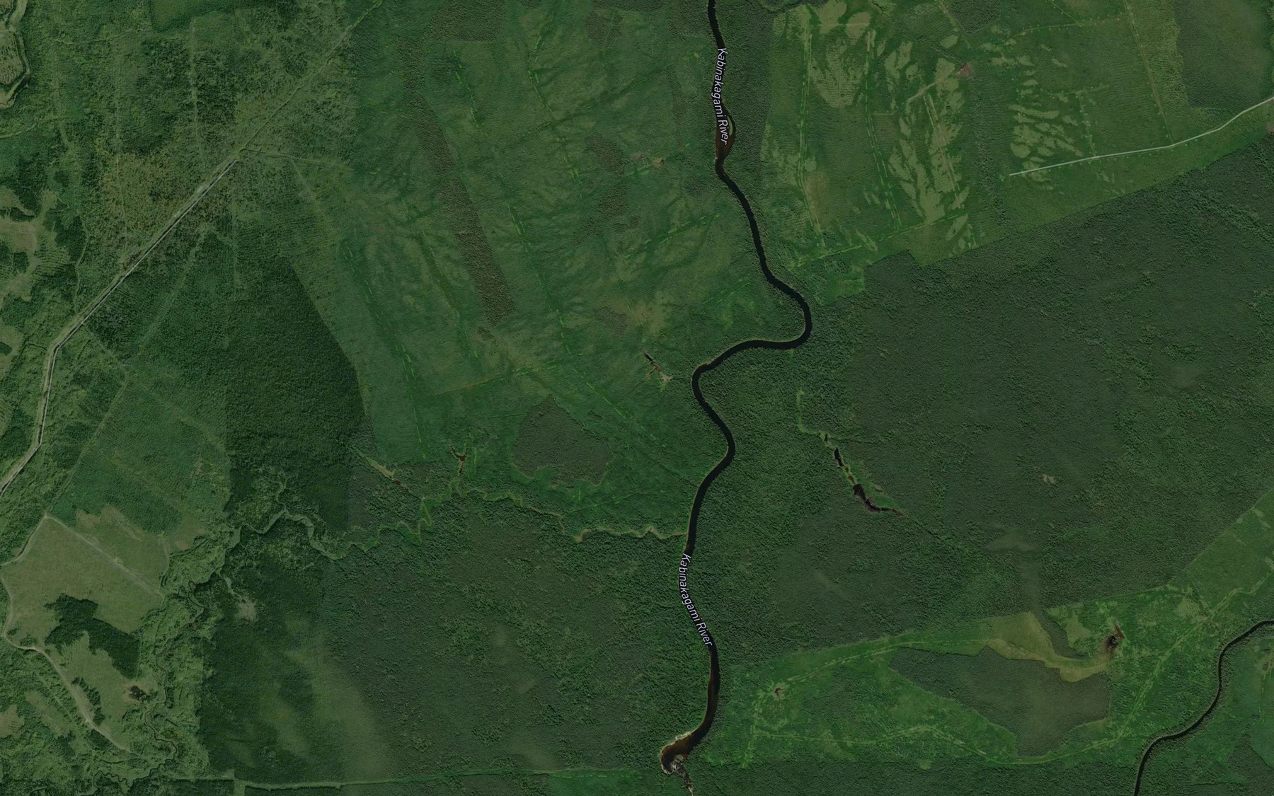 Satellite map of the Mars Creek