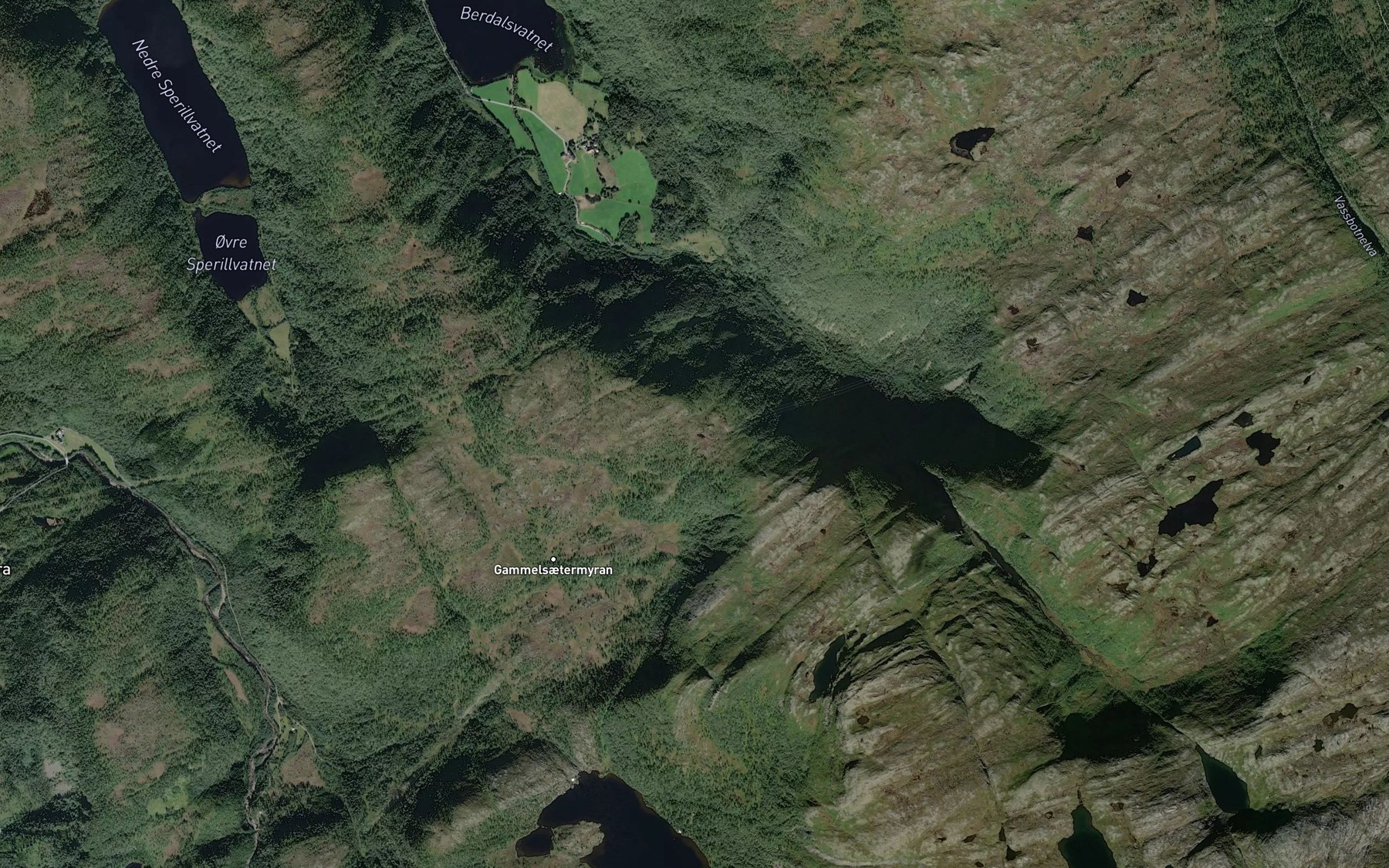 Satellite map of the Ristjorna
