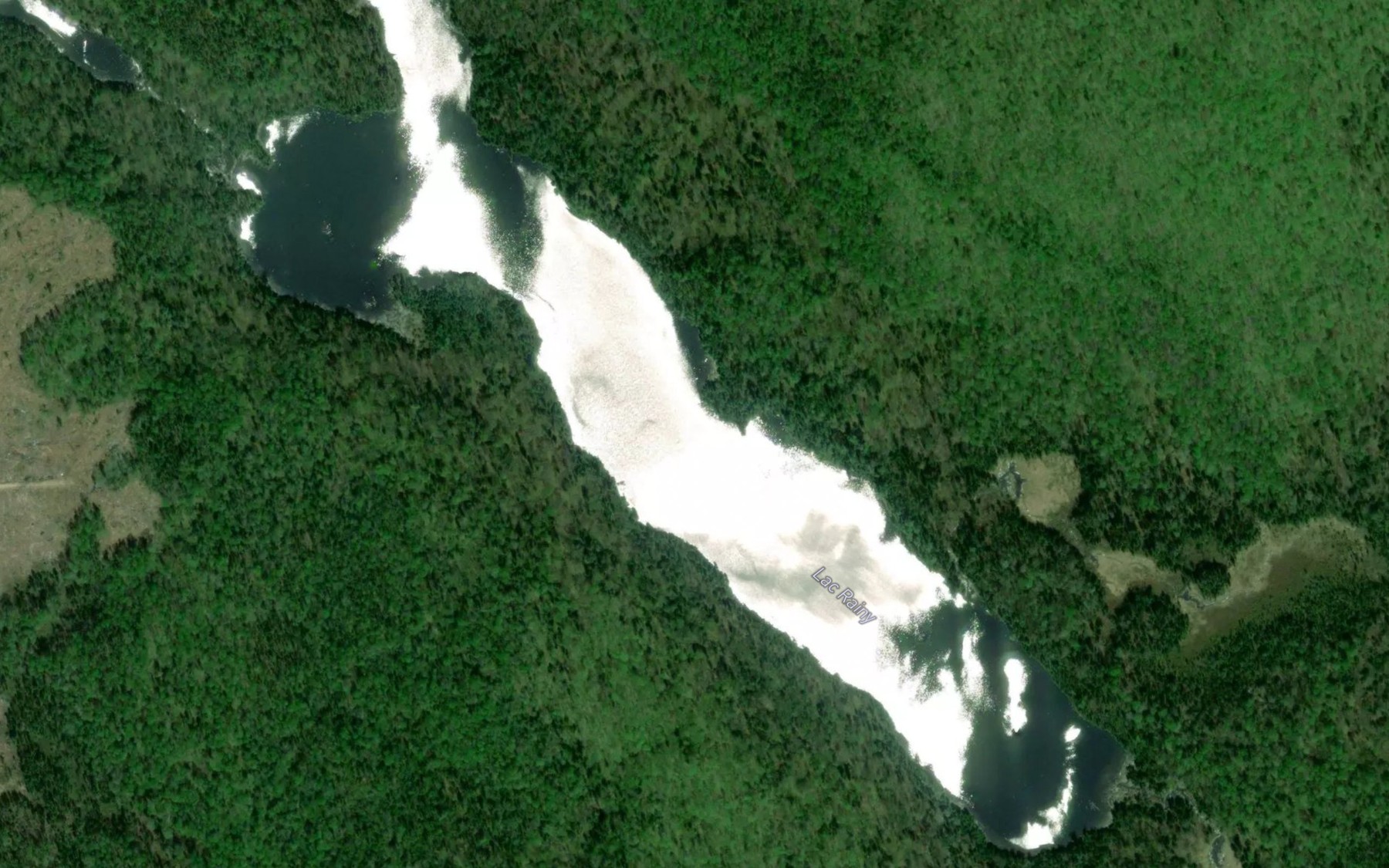 Satellite map of the Lac Rainy