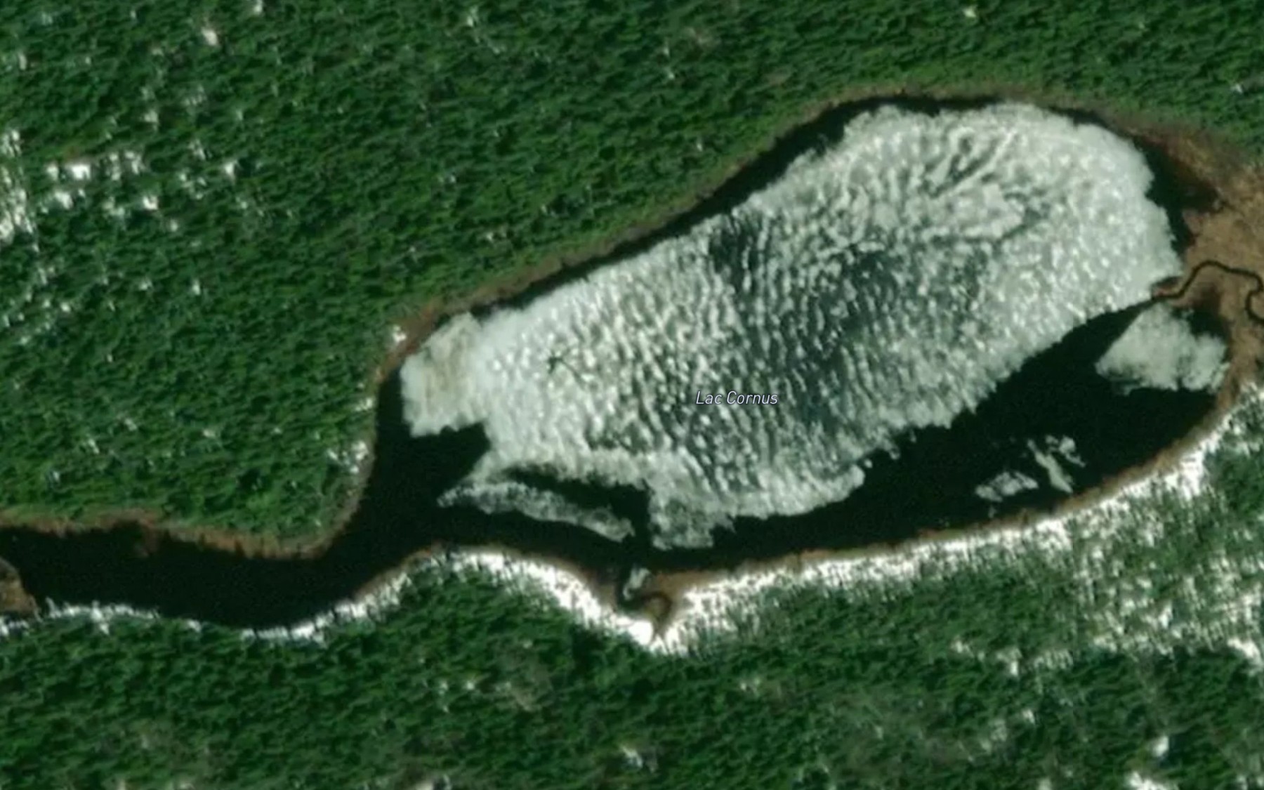 Satellite map of the Lac Cornus