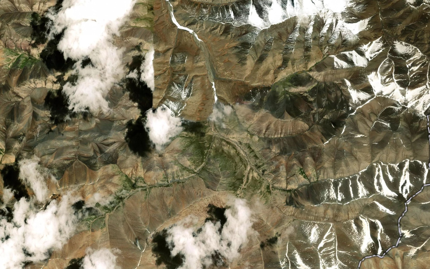 Satellite map of the Uzunbulak