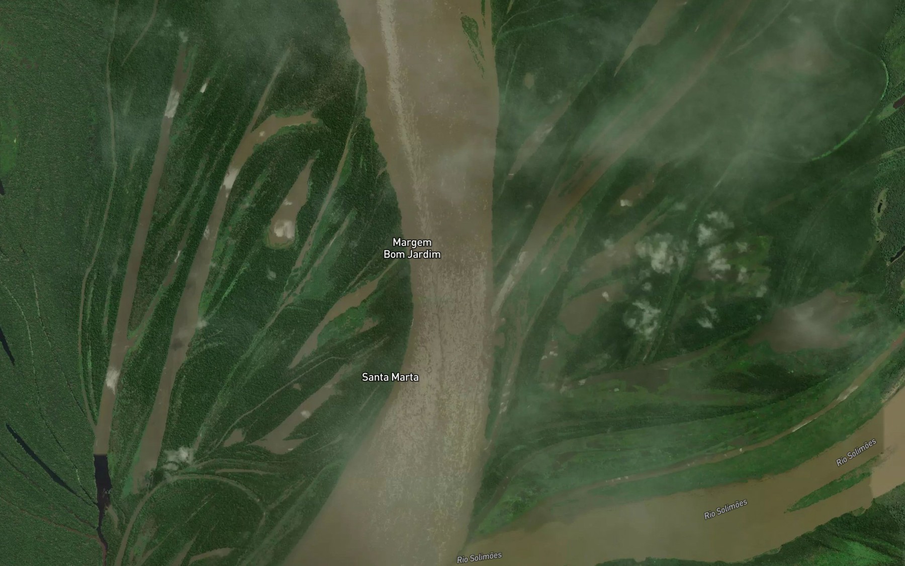 Satellite map of the Parana Macuapanim