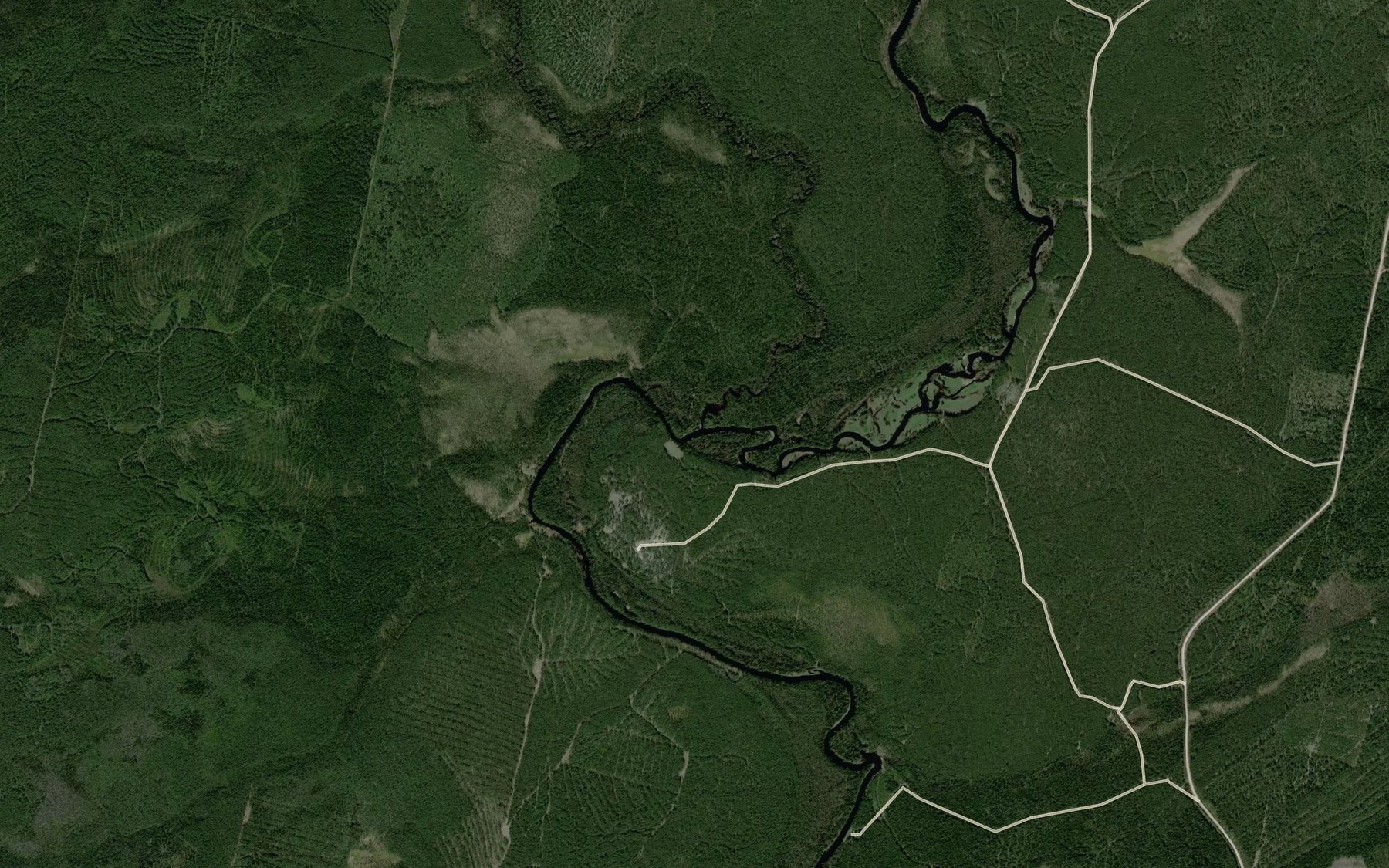 Satellite map of the Malyy Chabis