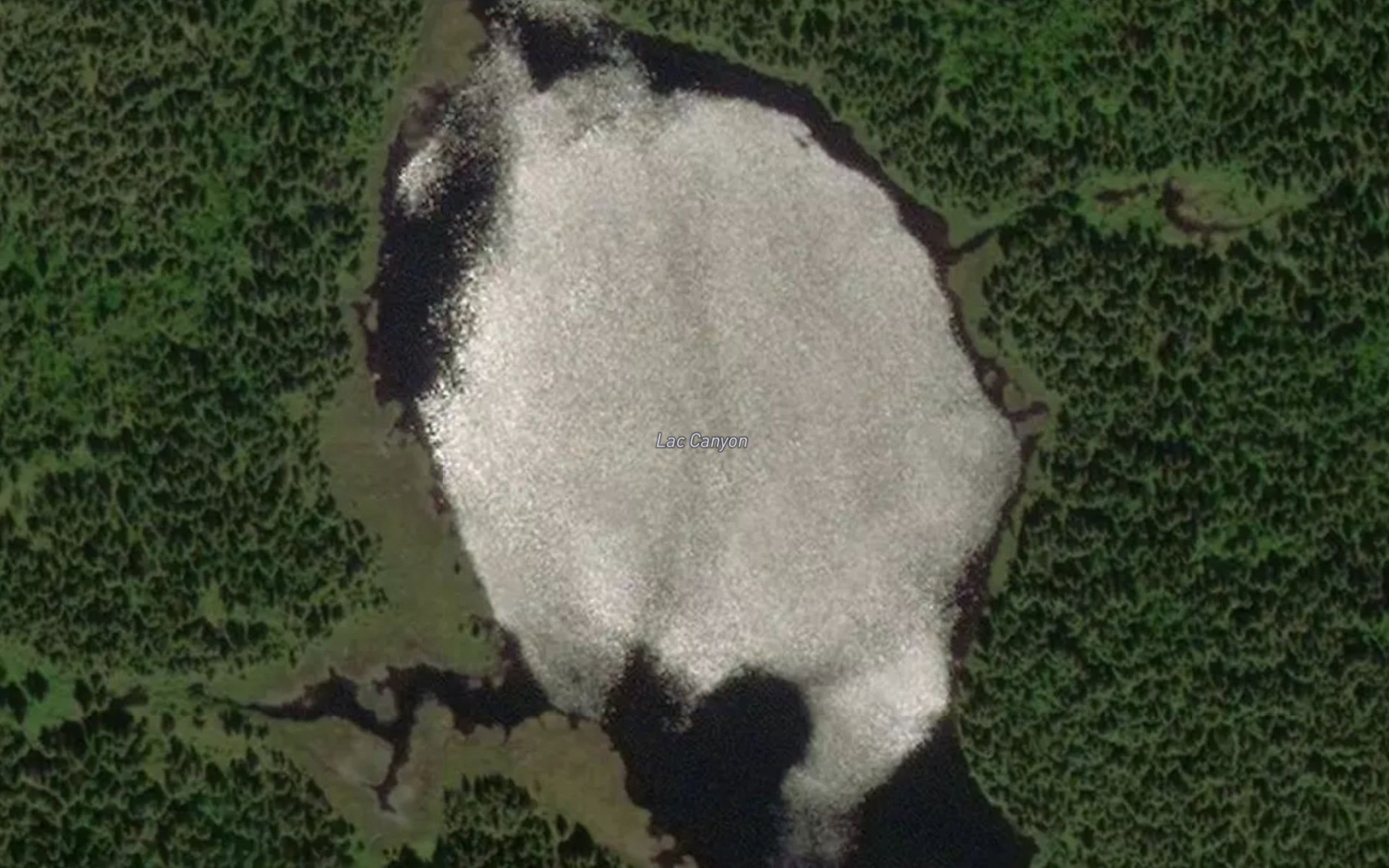 Satellite map of the Lac Canyon
