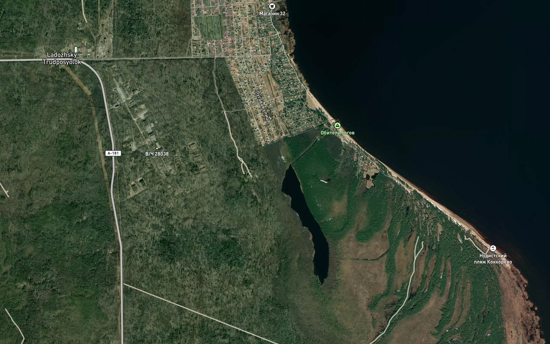 Satellite map of the Ozero Shimpalatovskoye