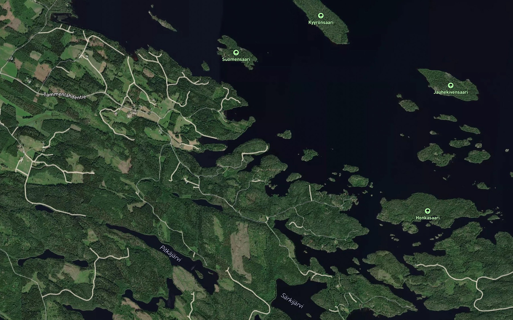 Satellite map of the Purlahti
