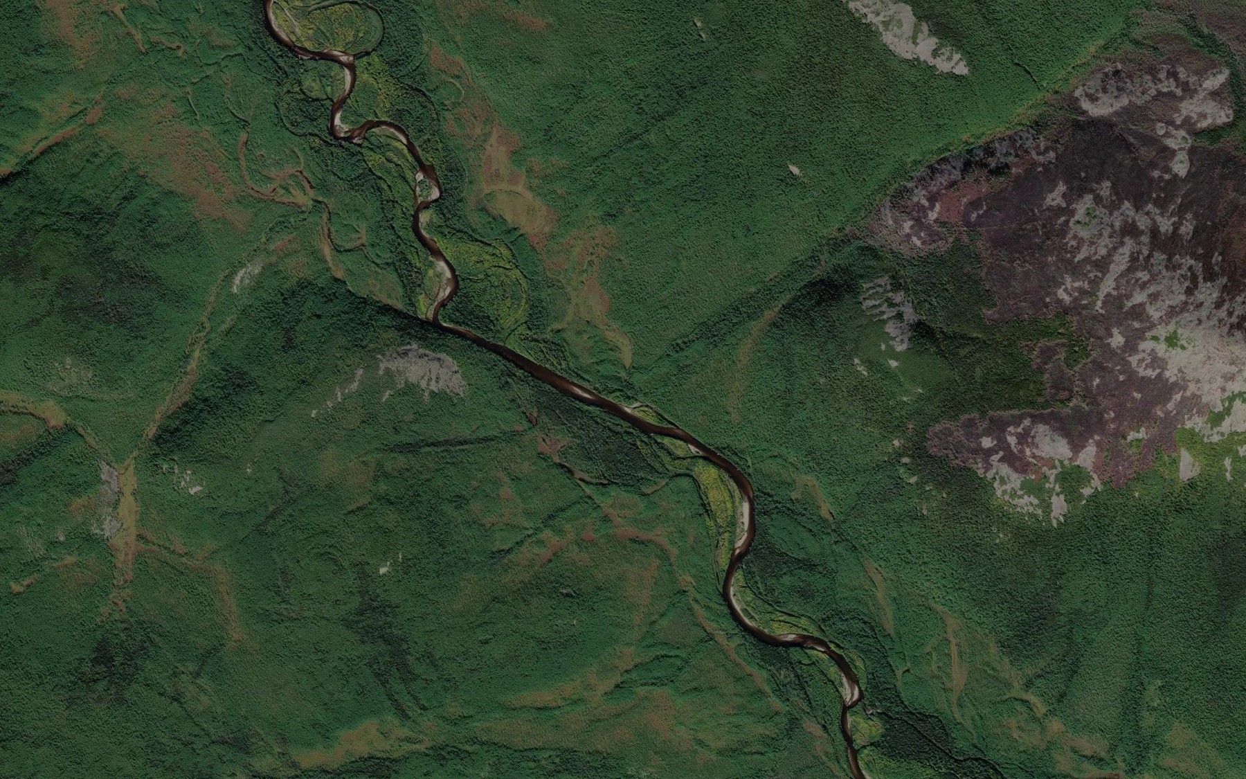 Satellite map of the Sredniy Kurung