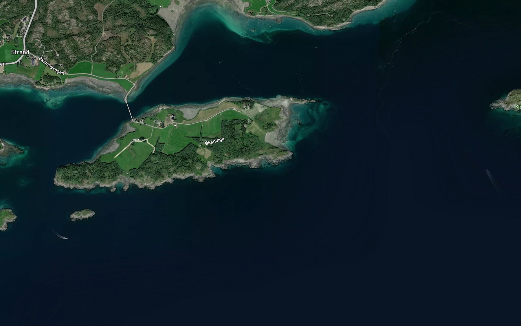 Satellite map of the Steinvika