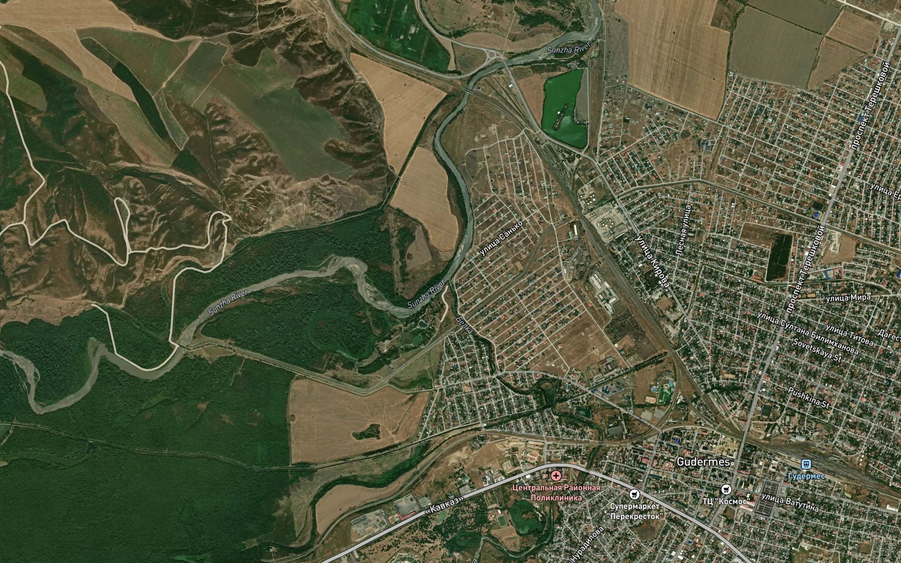 Satellite map of the Belka