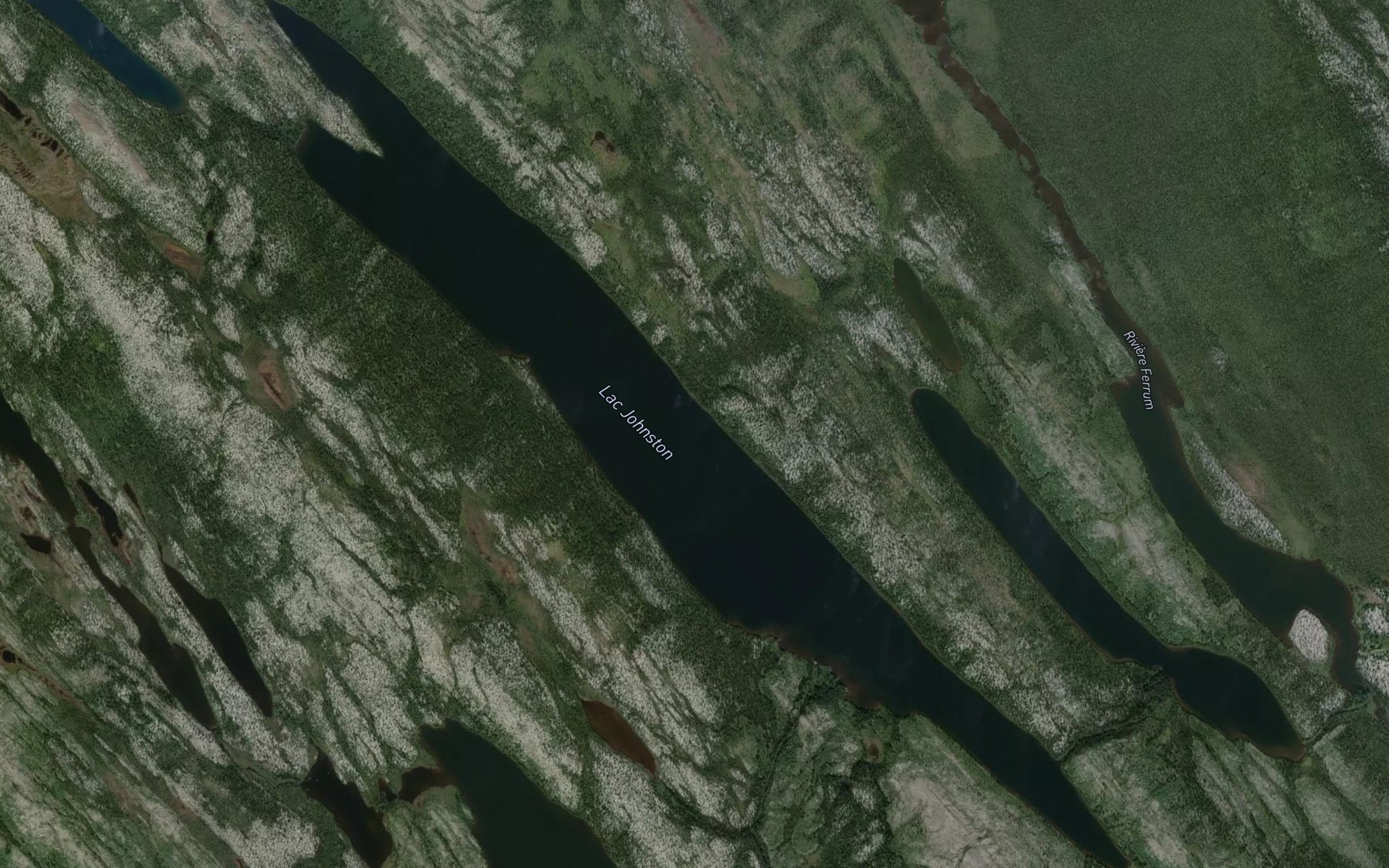 Satellite map of the Lac Johnston