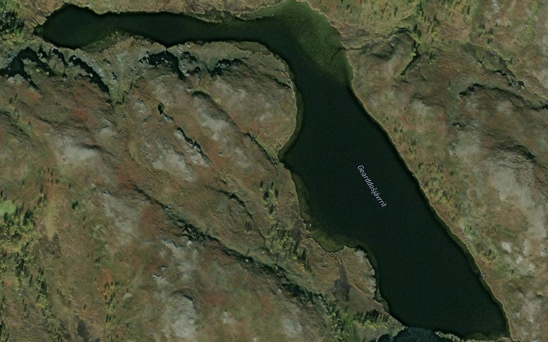 Satellite map of the Vuolemus Gearddosjavri