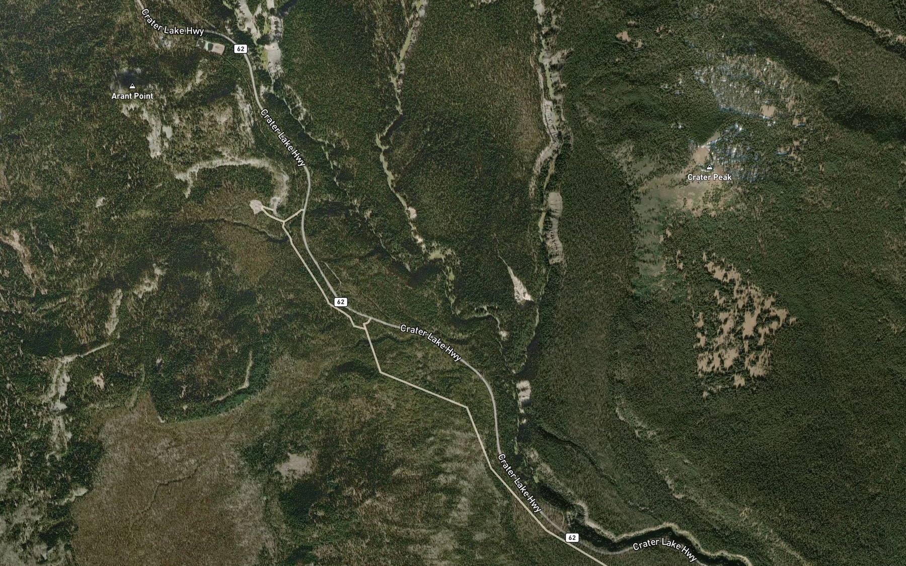 Satellite map of the Middle Fork Annie Creek