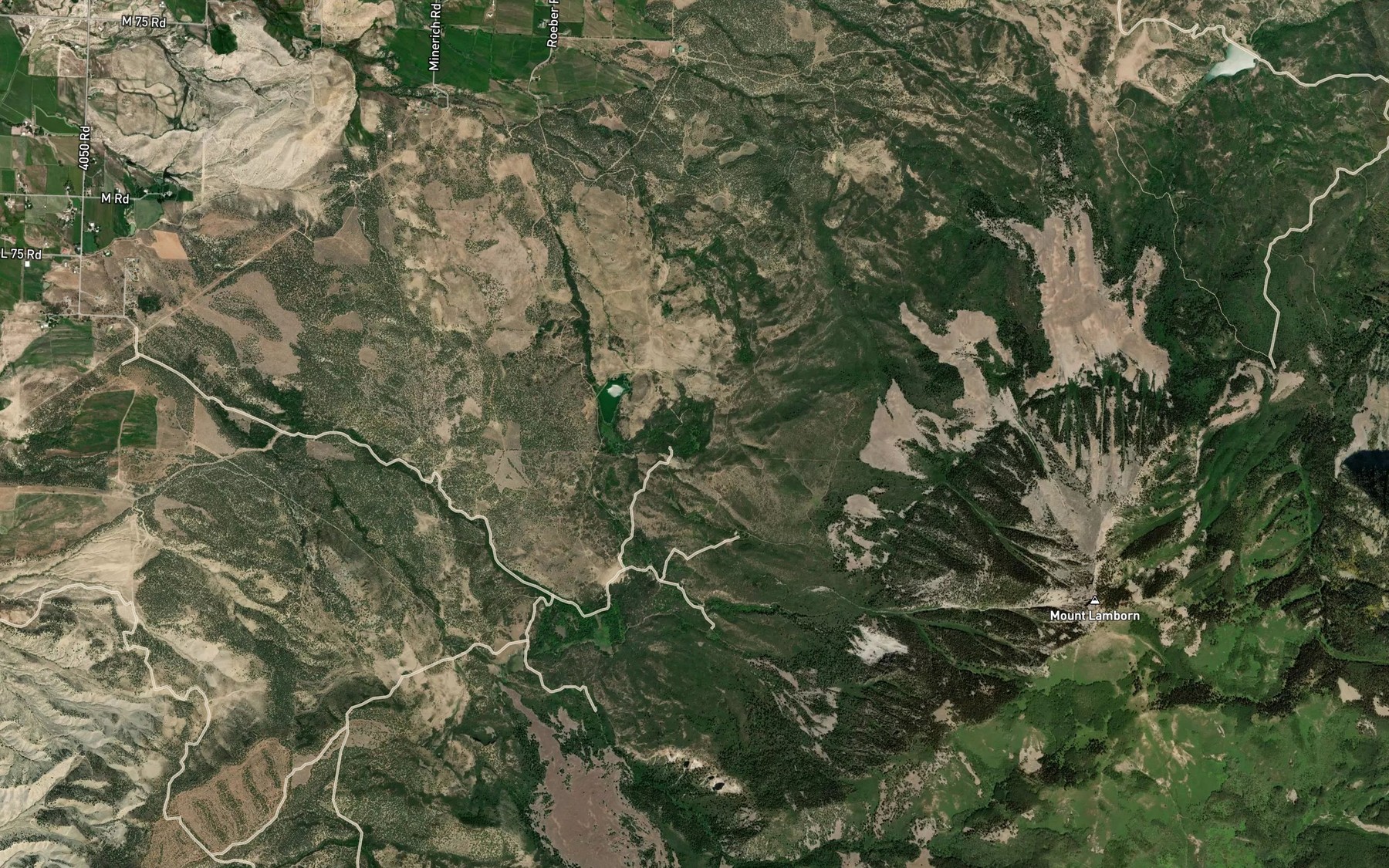 Satellite map of the Reynolds Creek Springs