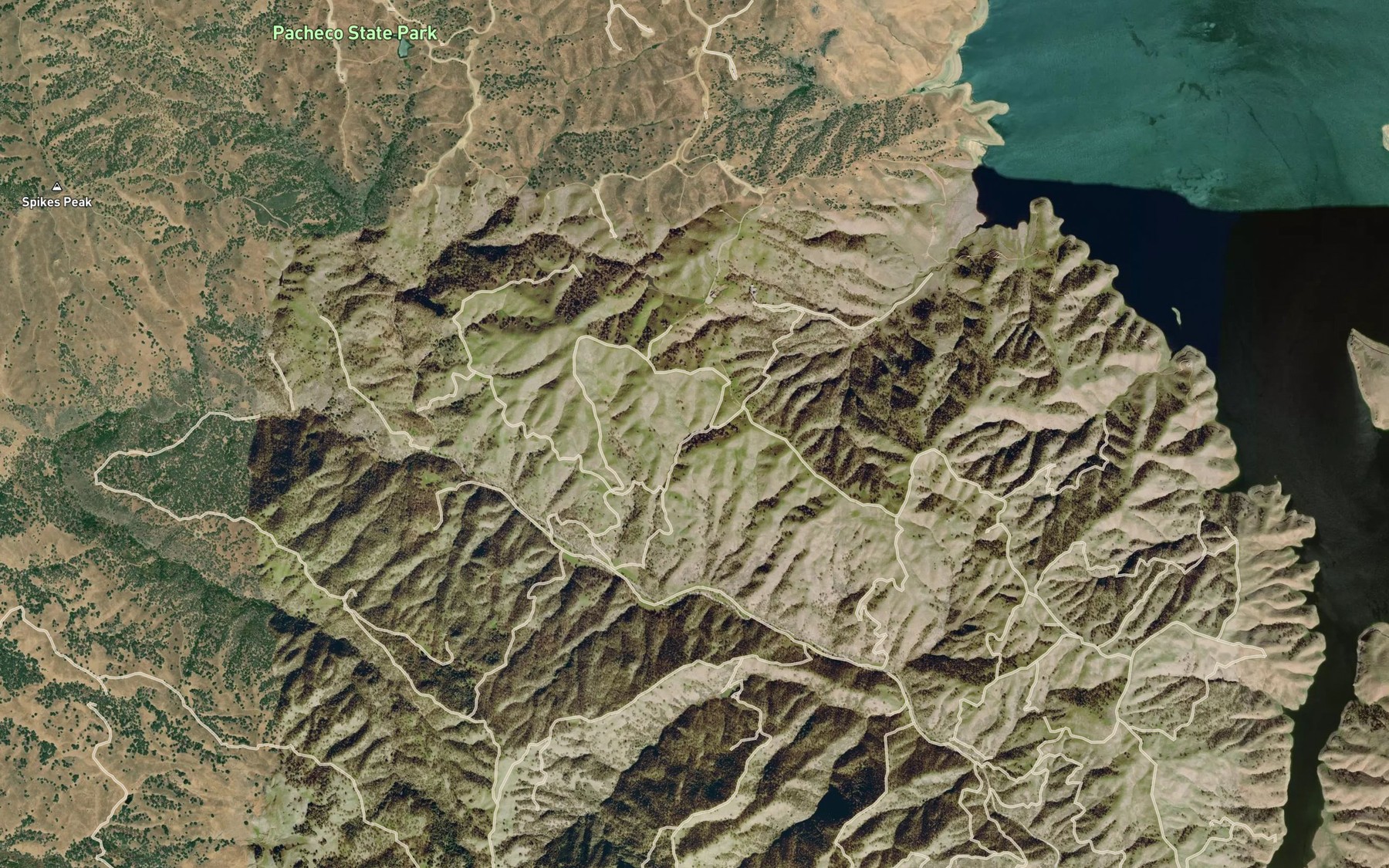 Satellite map of the Buckeye Spring