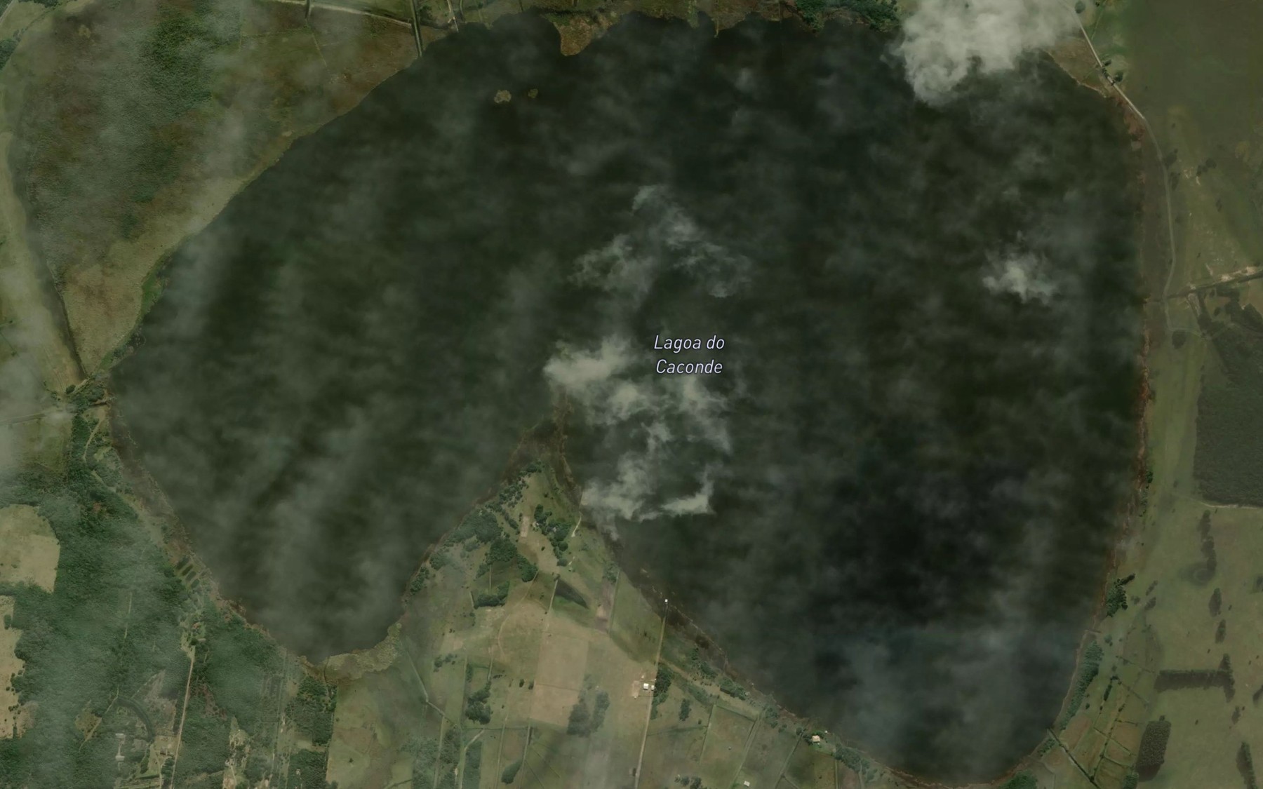 Satellite map of the Lagoa Caconde