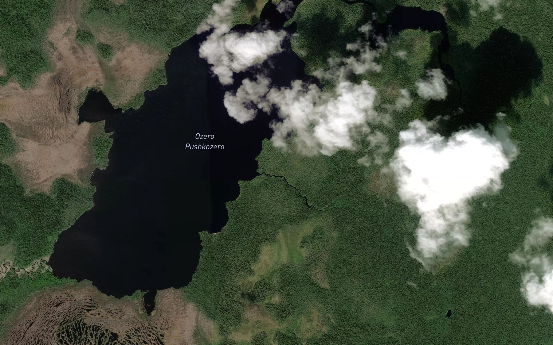 Satellite map of the Semiozernyy
