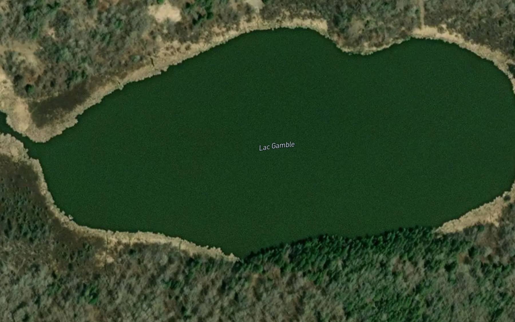 Satellite map of the Lac Gamble