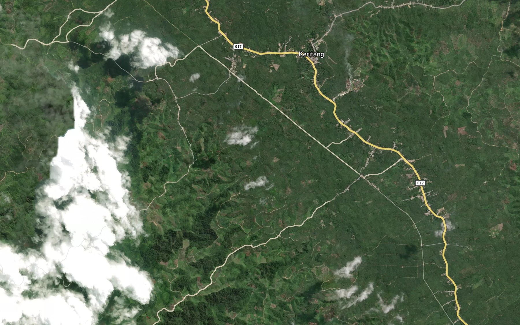 Satellite map of the Sungai Kemarawan