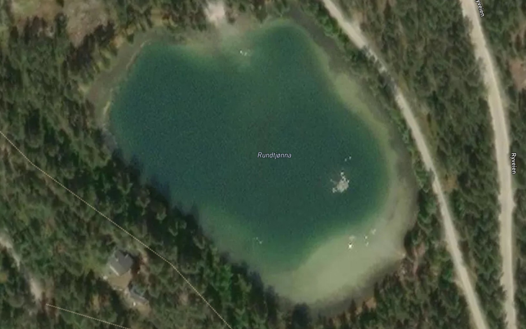 Satellite map of the Rundtjorna