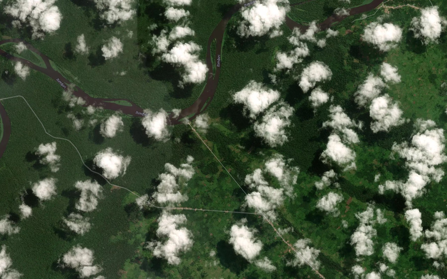 Satellite map of the Mobala