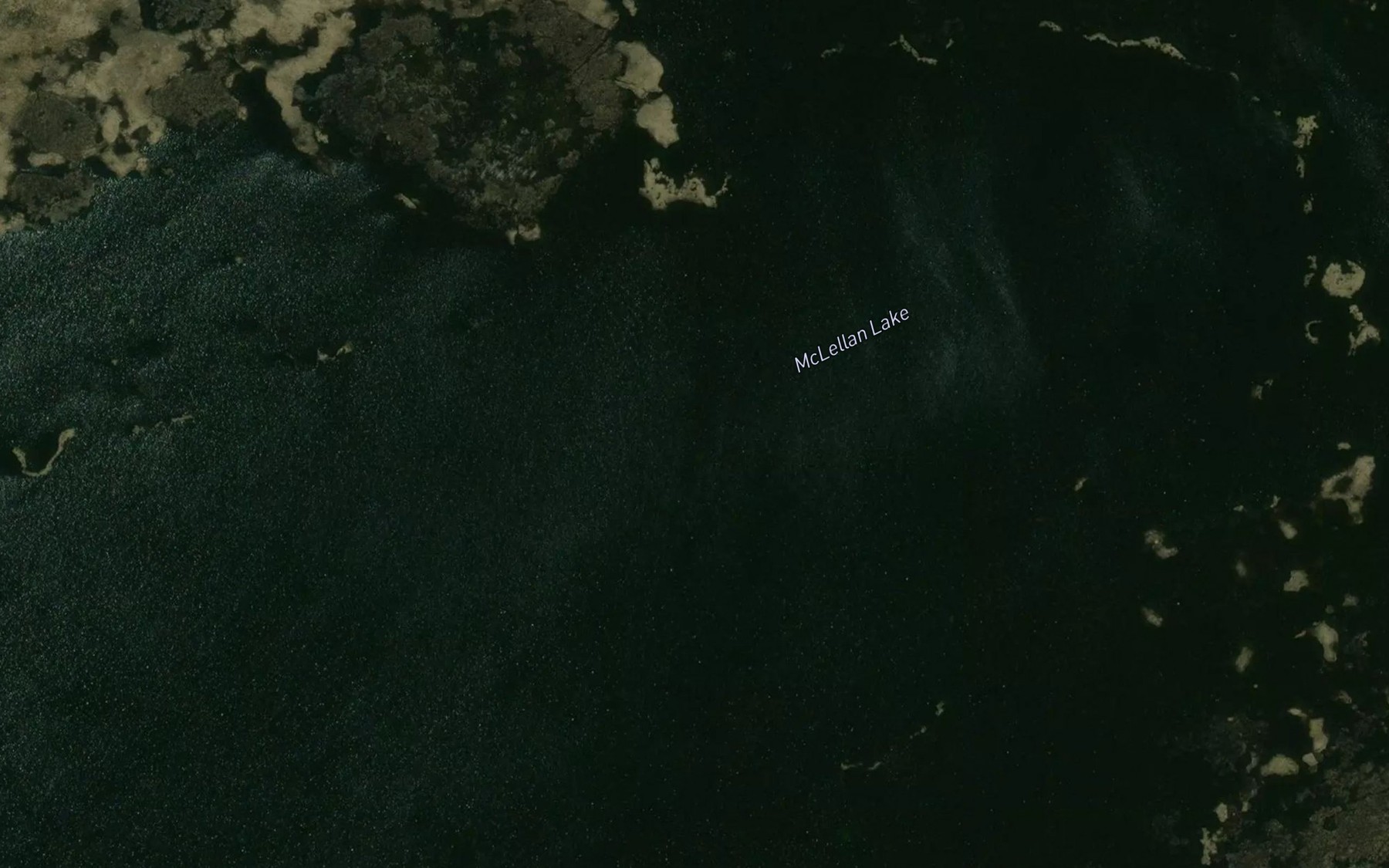 Satellite map of the McLellan Lake