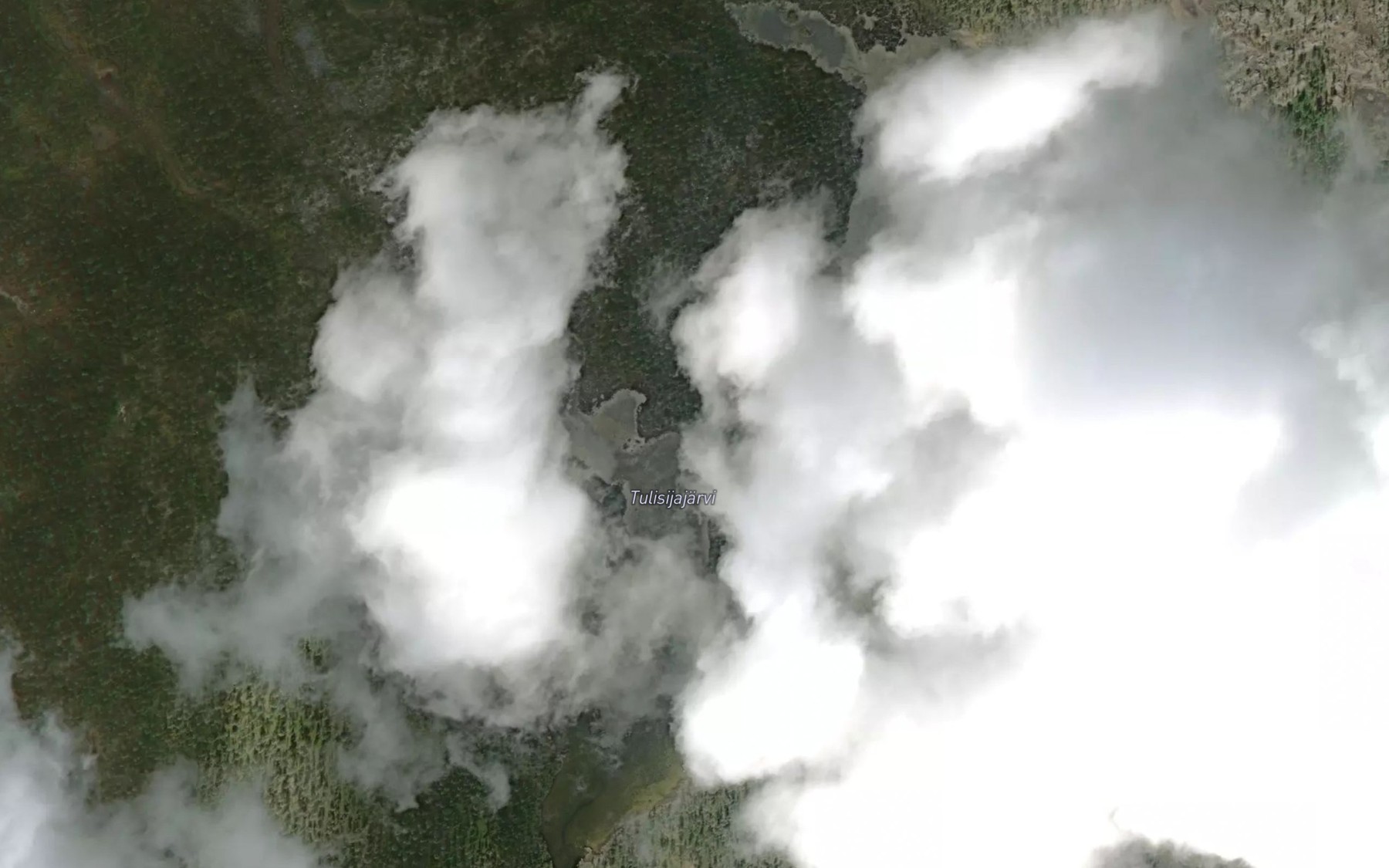 Satellite map of the Tulisijajarvi