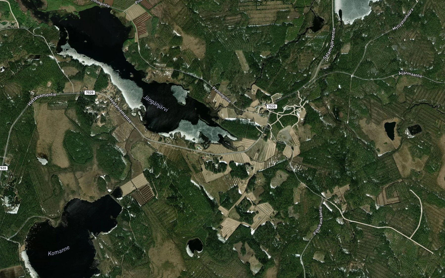 Satellite map of the Autionpuro