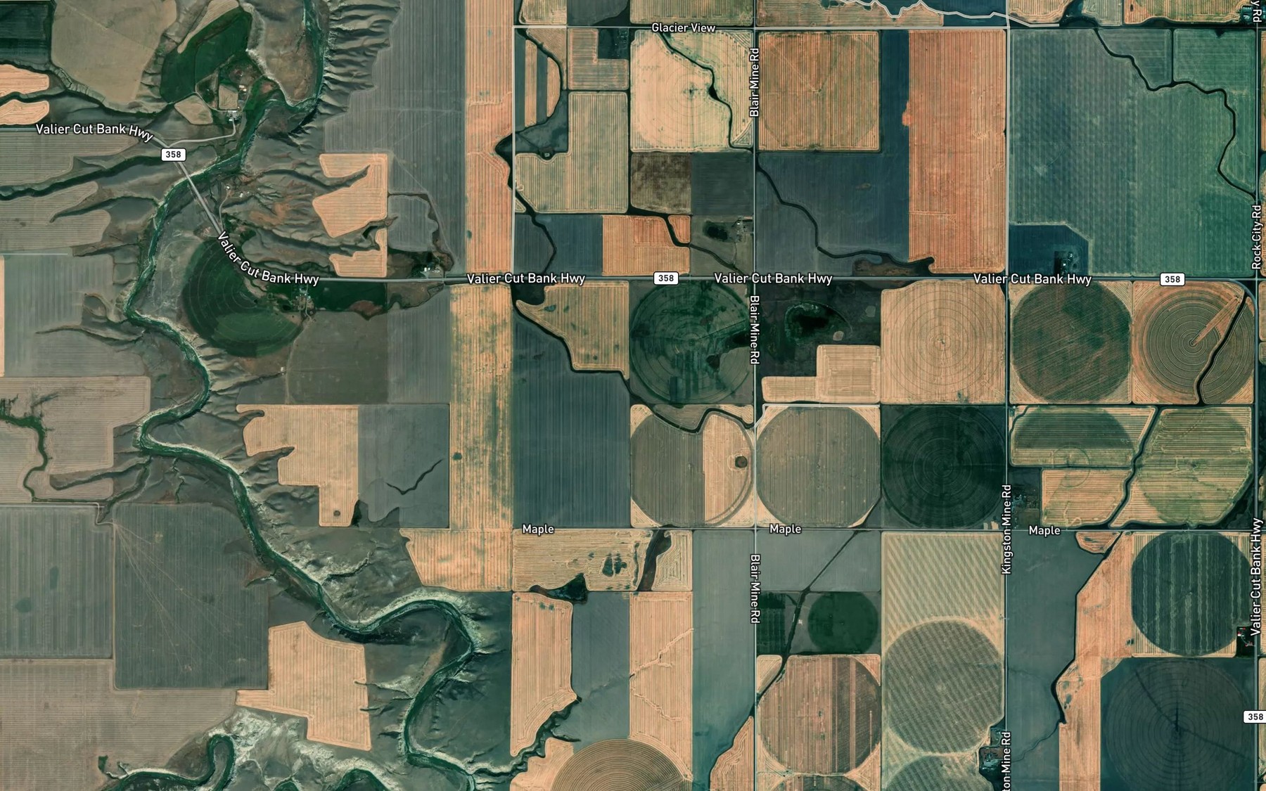 Satellite map of the A 4 Canal