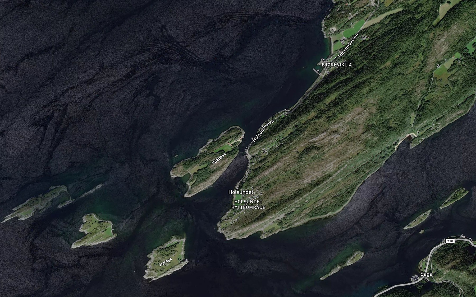 Satellite map of the Sorhamna