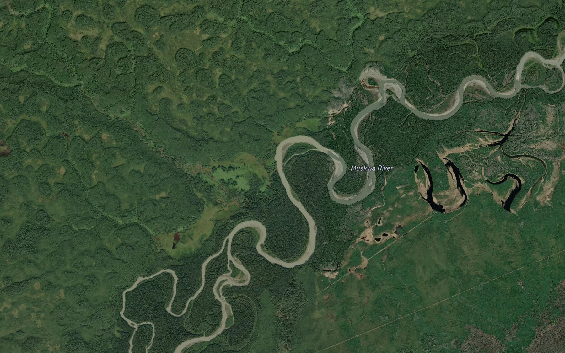 Satellite map of the Reimer Creek