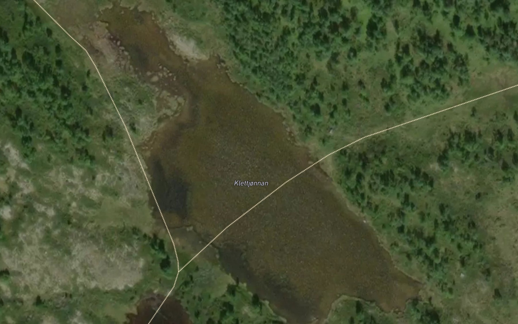 Satellite map of the Klettjornan
