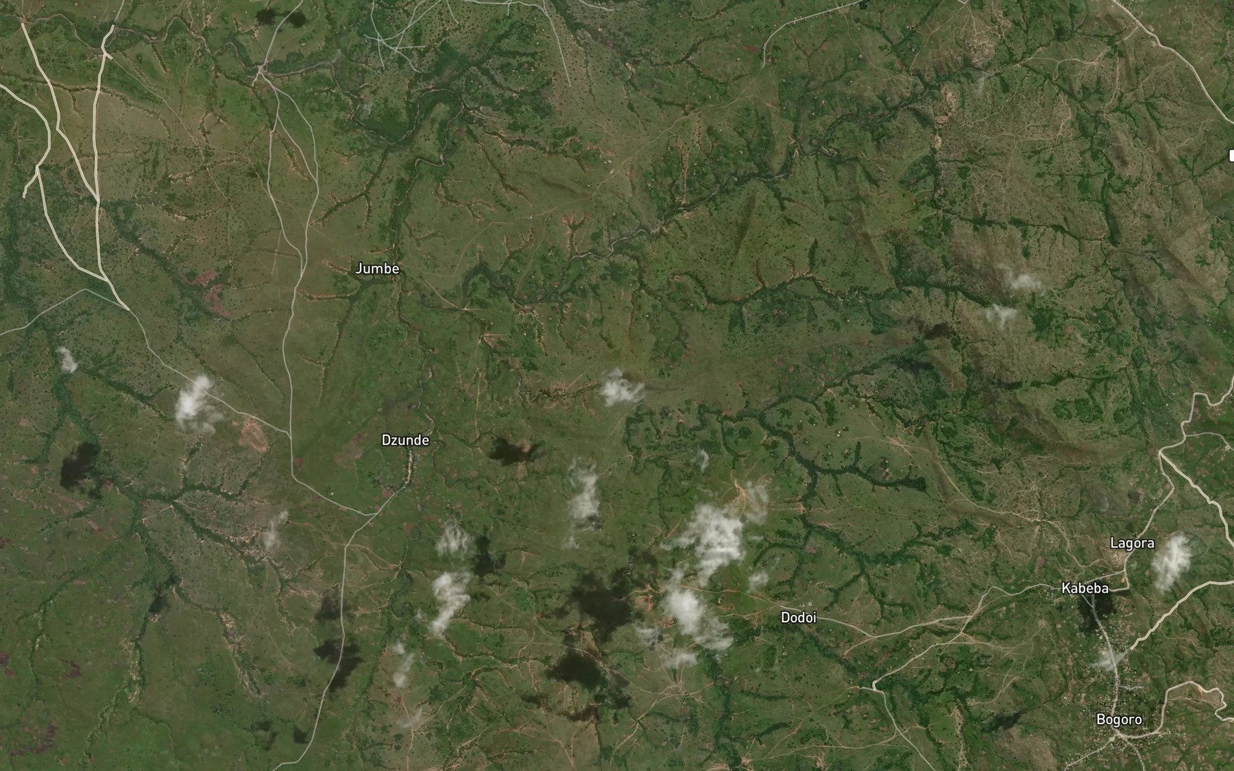 Satellite map of the Kagyoro
