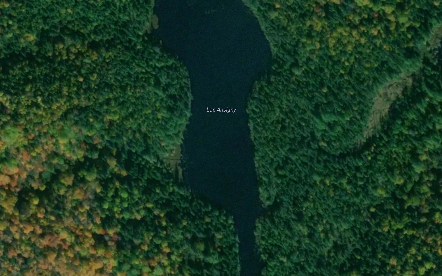 Satellite map of the Lac Ansigny