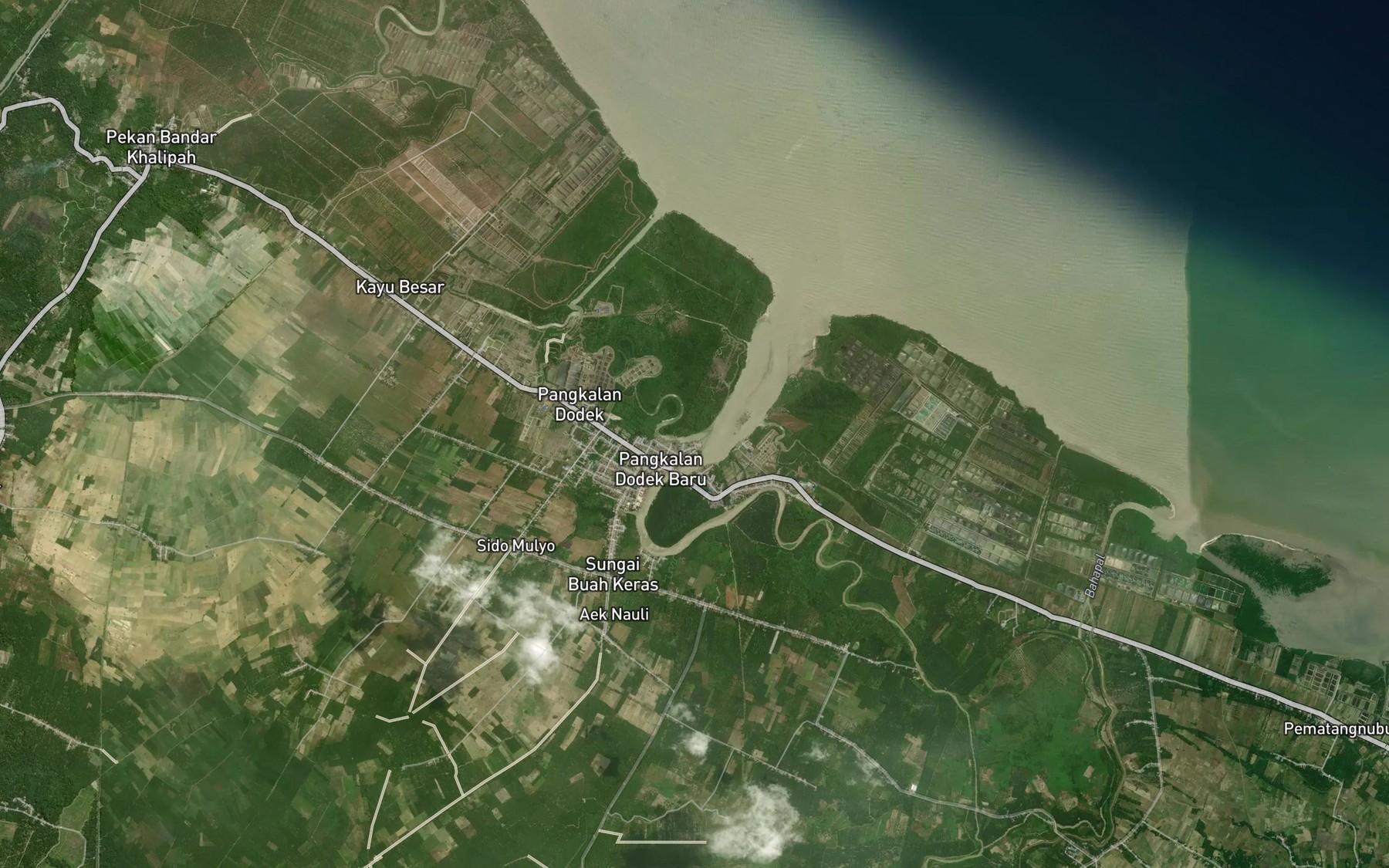 Satellite map of the Sungai Cempedak